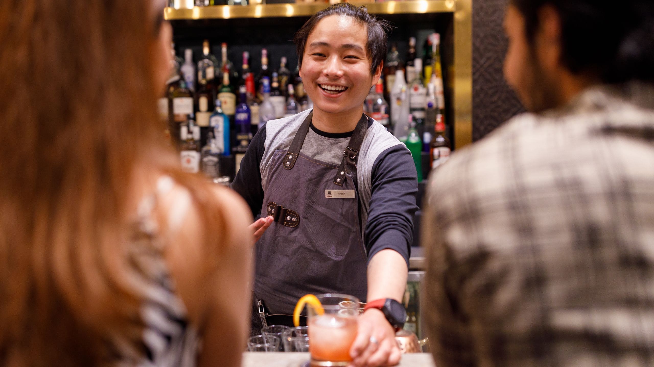 Hyatt Centric Soalteemode Kathmandu Bartender WIth Cocktail