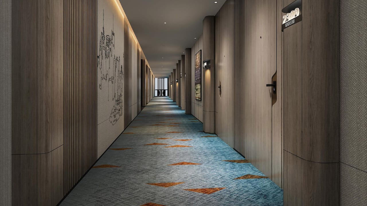 UrCove Shenzhen Luohu Hotel Corridor