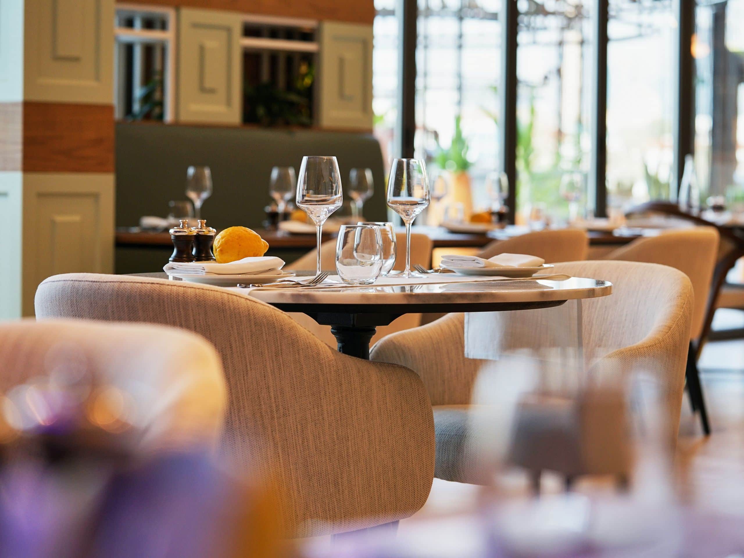 Hyatt Centric Jumeirah Dubai Eunoia Dining Table Dinnerware