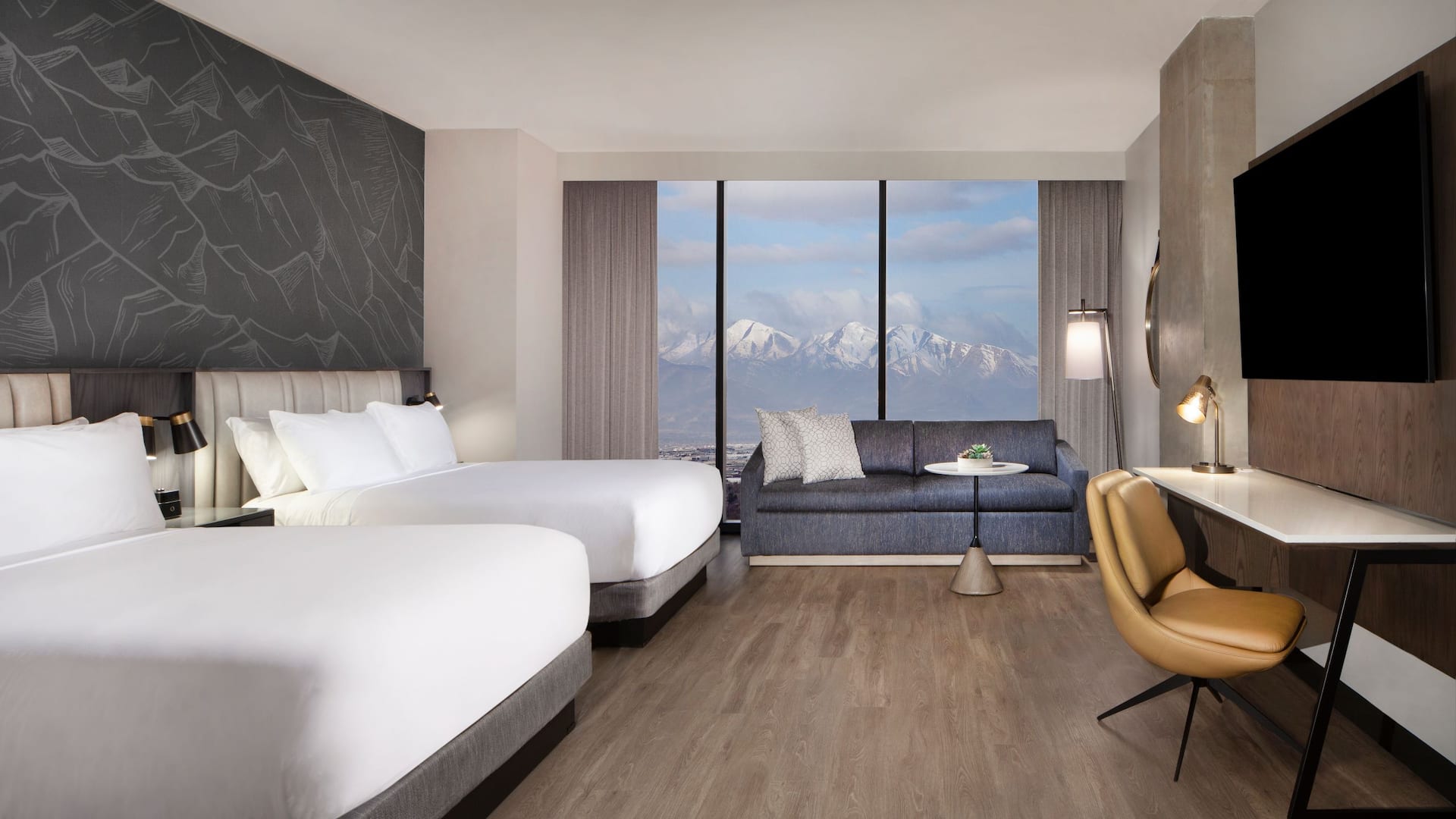 第 1，共 1 Hyatt Regency Salt Lake City Two Queen Beds View