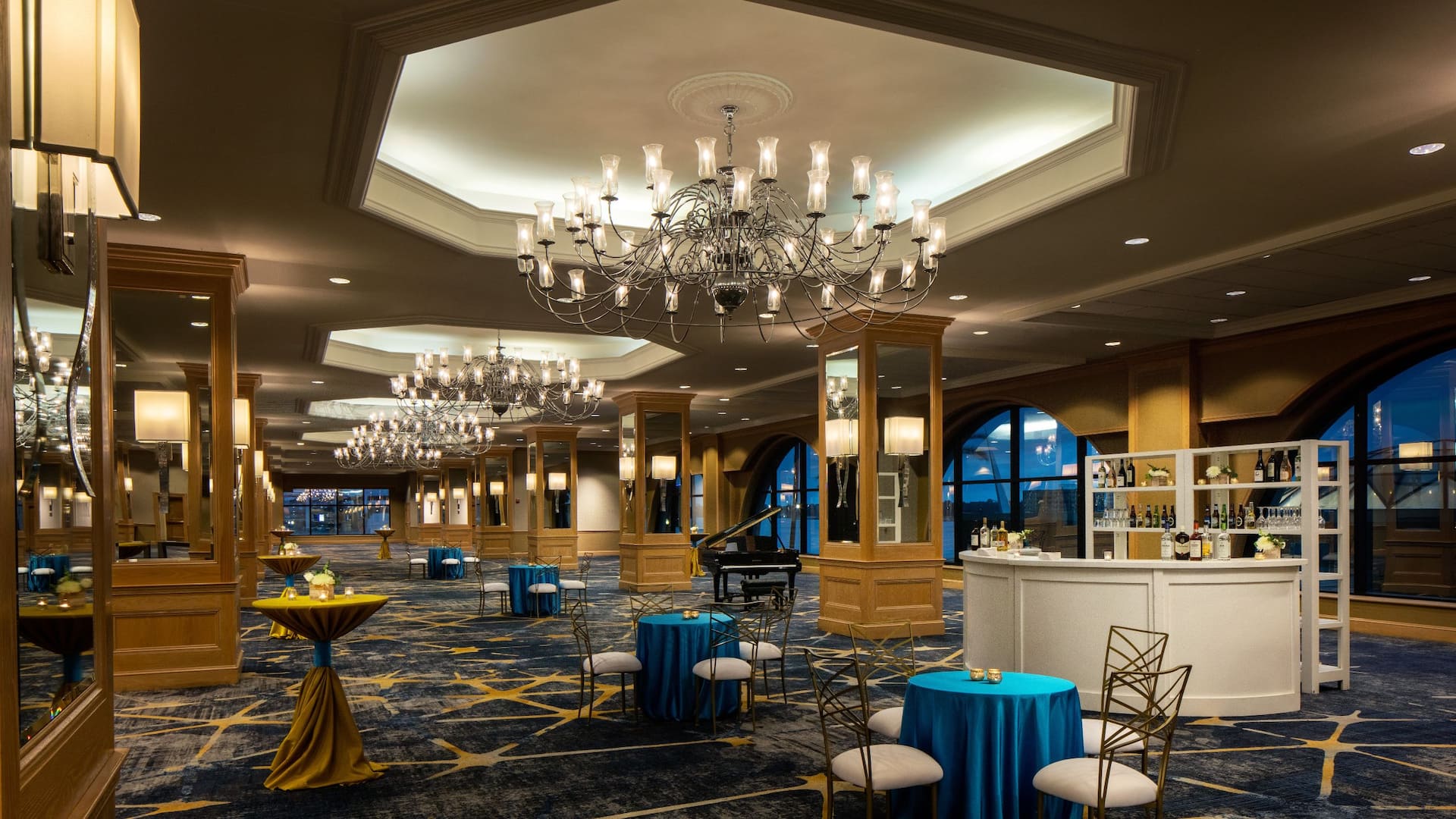 Hyatt Regency Jacksonville Riverfront Grand Ballroom Foyer Reception Set
