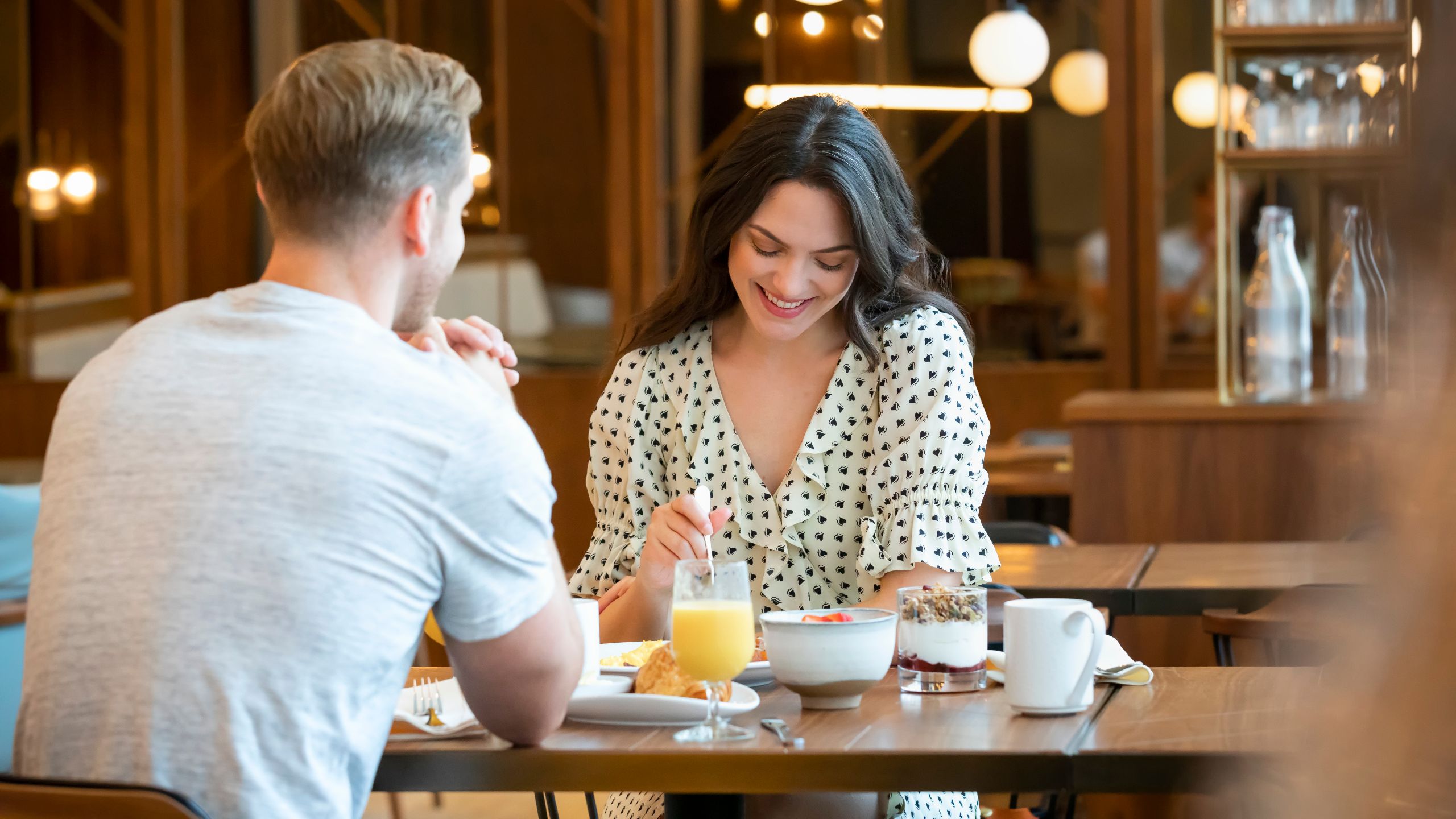 Hyatt Centric Center City Philadelphia Breakfast Couple