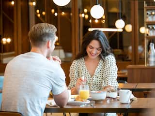 Hyatt Centric Center City Philadelphia Breakfast Couple