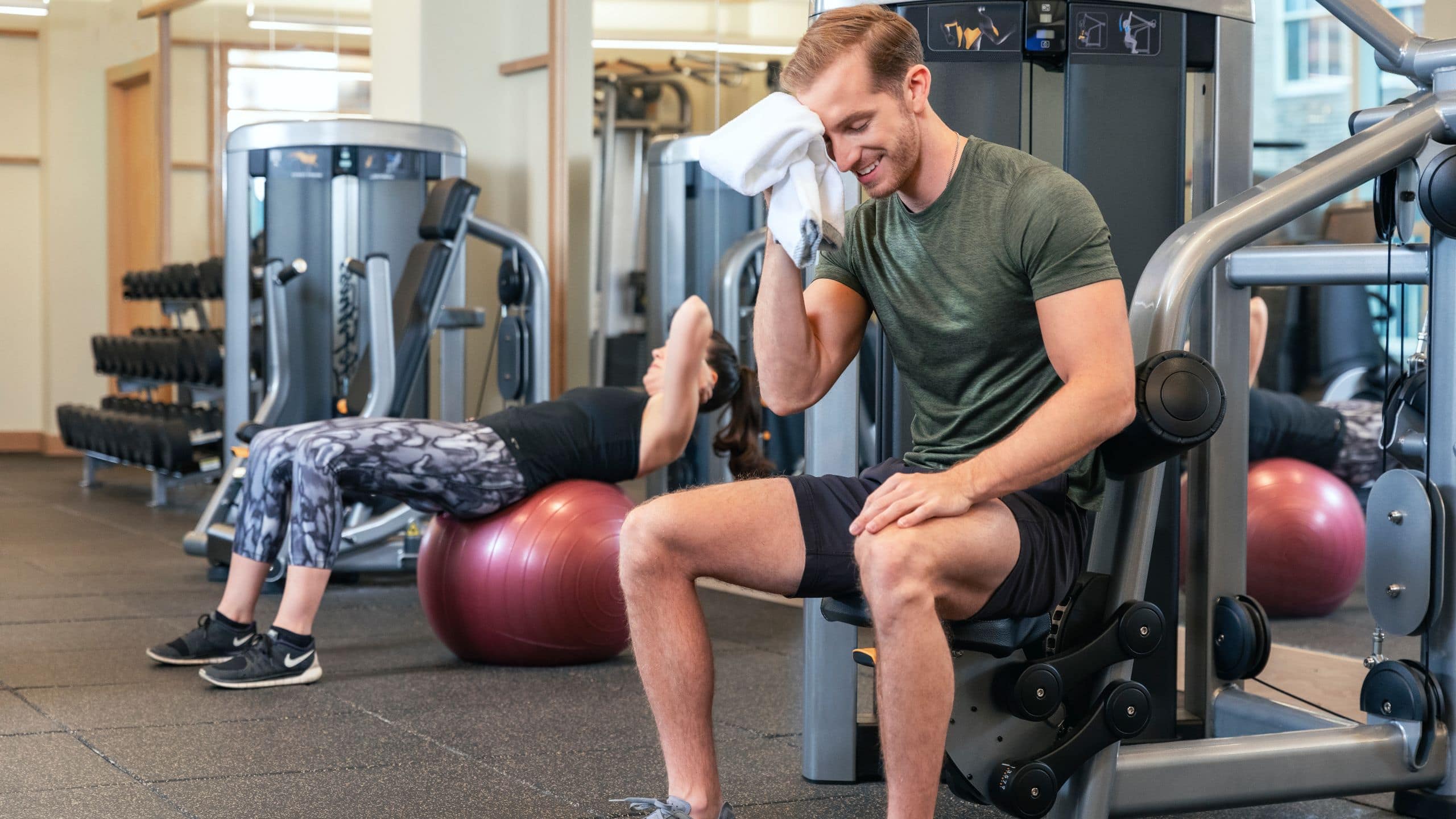 Hyatt Centric Center City Philadelphia Couple Exercising Fitness Center