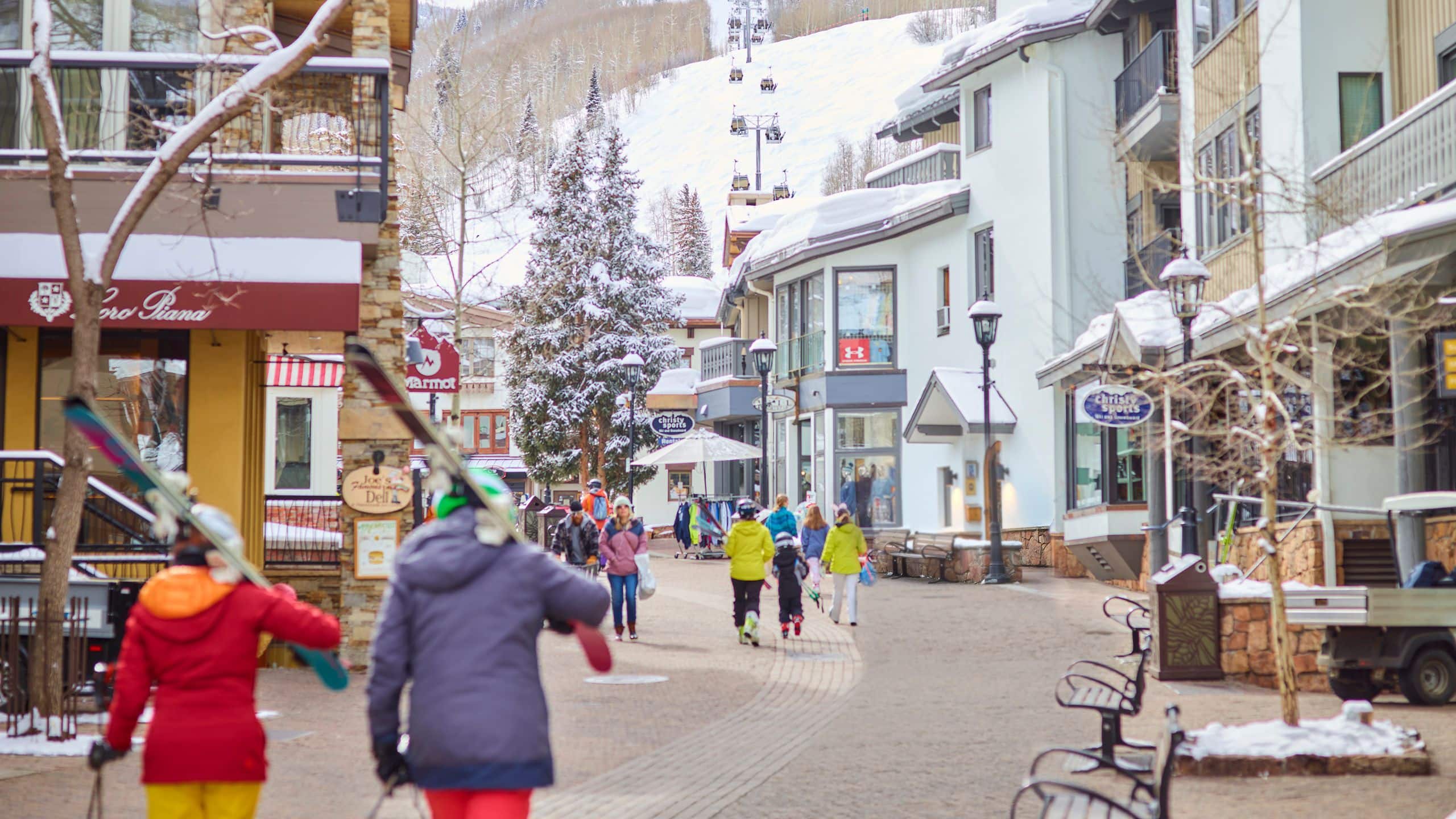 Austria Haus Vail Village Skiers