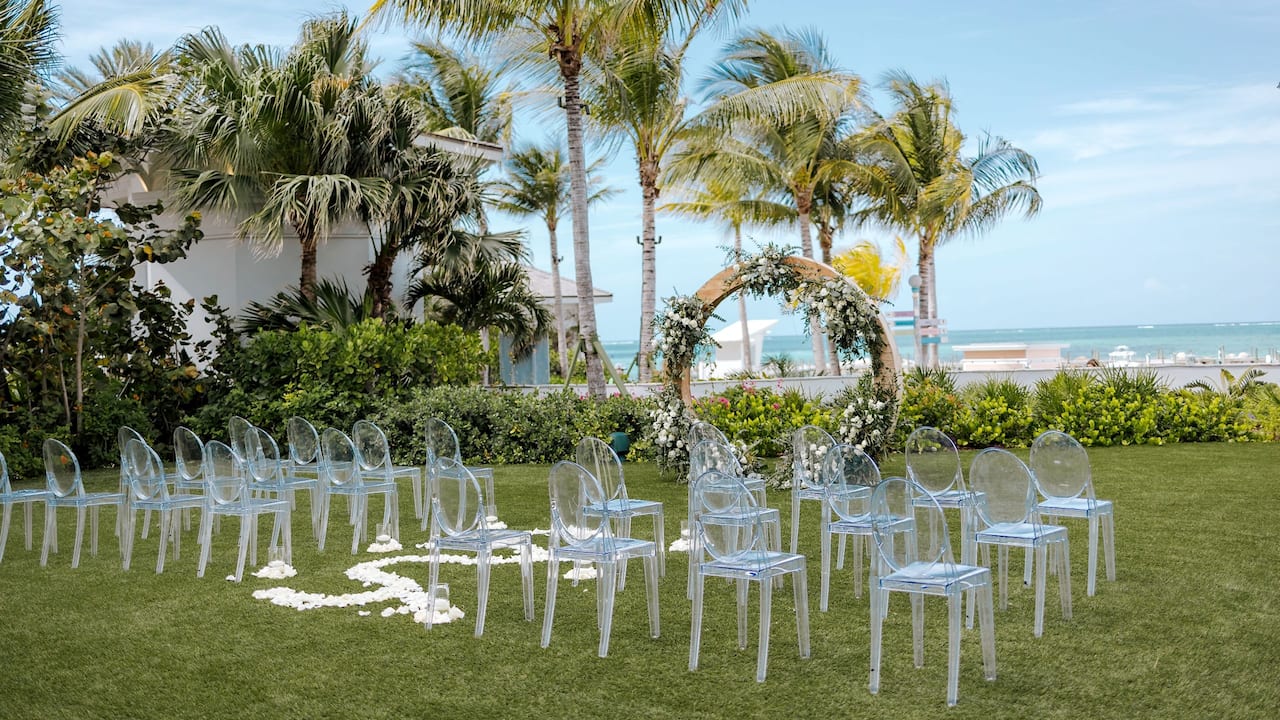 Wedding Baha Bay Lawn Setup