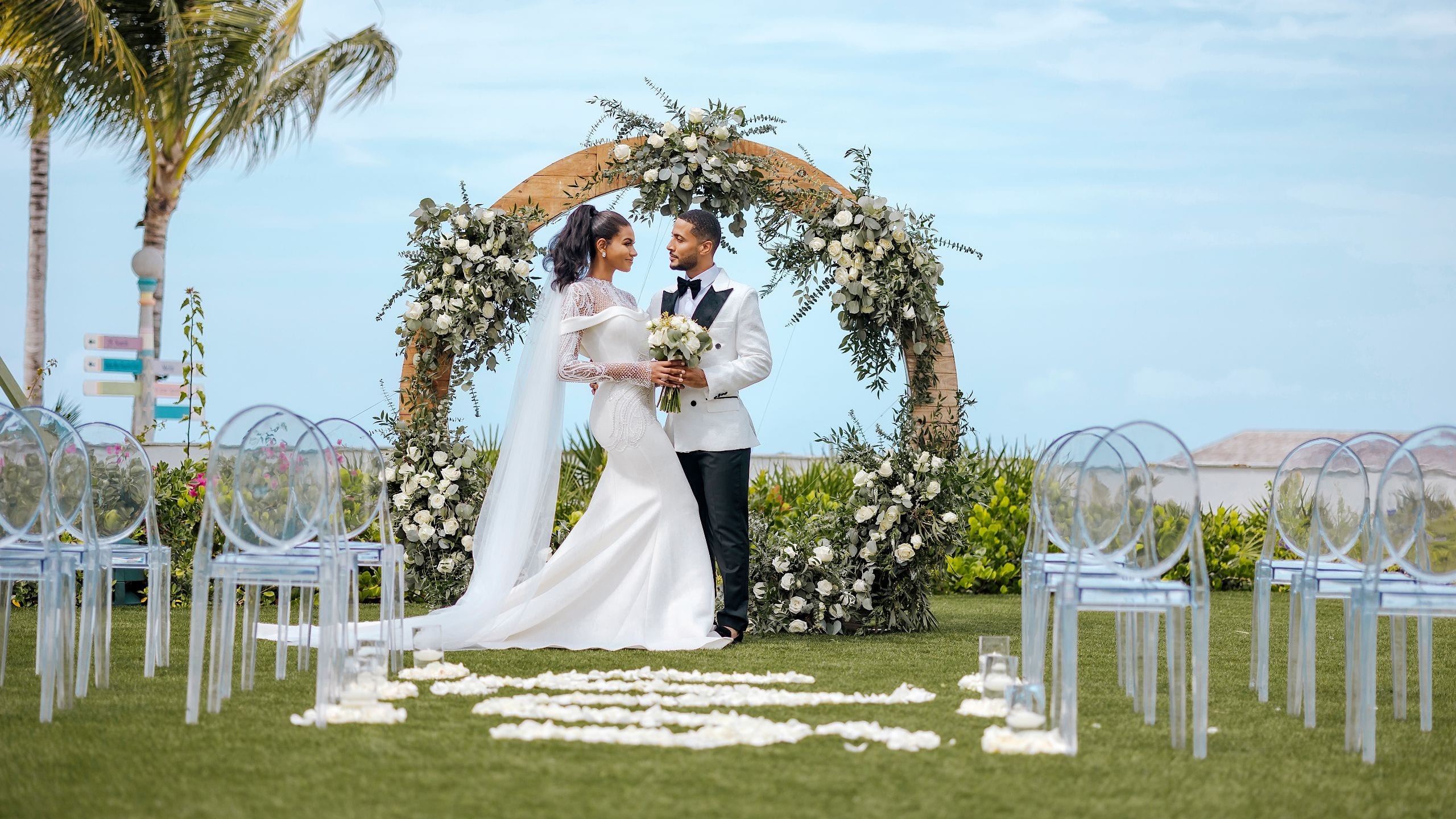 Grand Hyatt Baha Mar Wedding Couple Ceremony