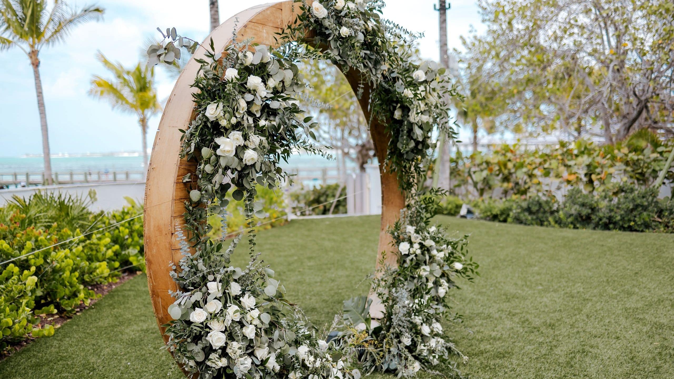 Grand Hyatt Baha Mar Wedding Floral Arch