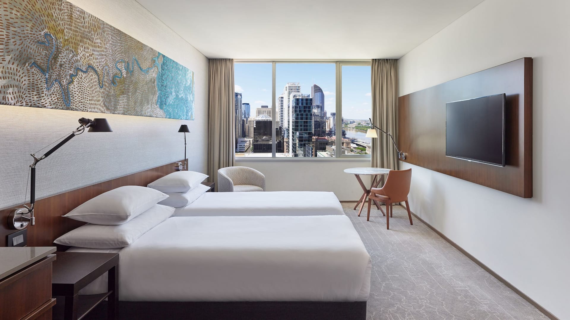 1 de 4 Hyatt Regency Brisbane Two Twin Guestroom River View