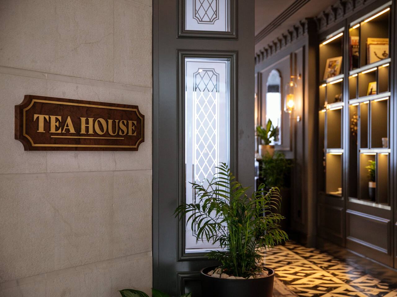 Tea house entrance