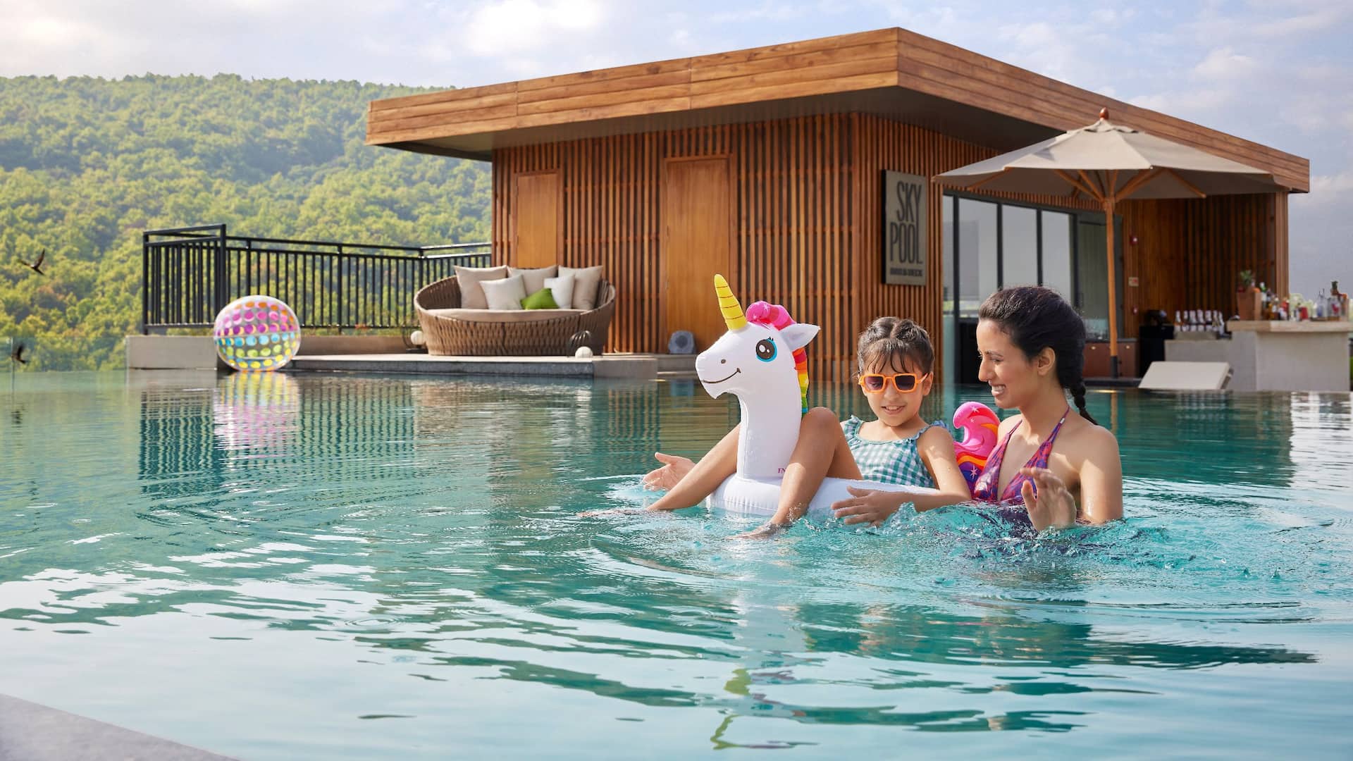 Hyatt Regency Dehradun Girl Sky Pool Float