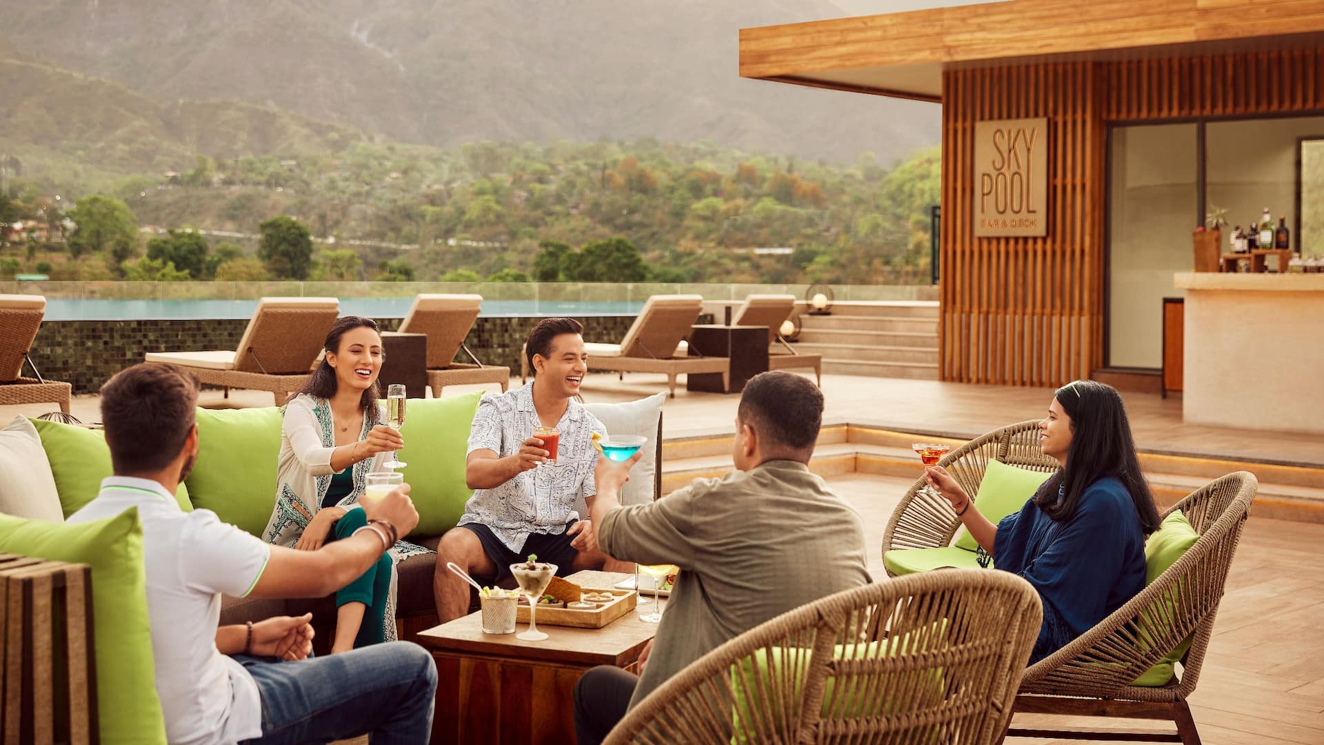 Hyatt Regency Dehradun Sky Pool Pool Cocktails