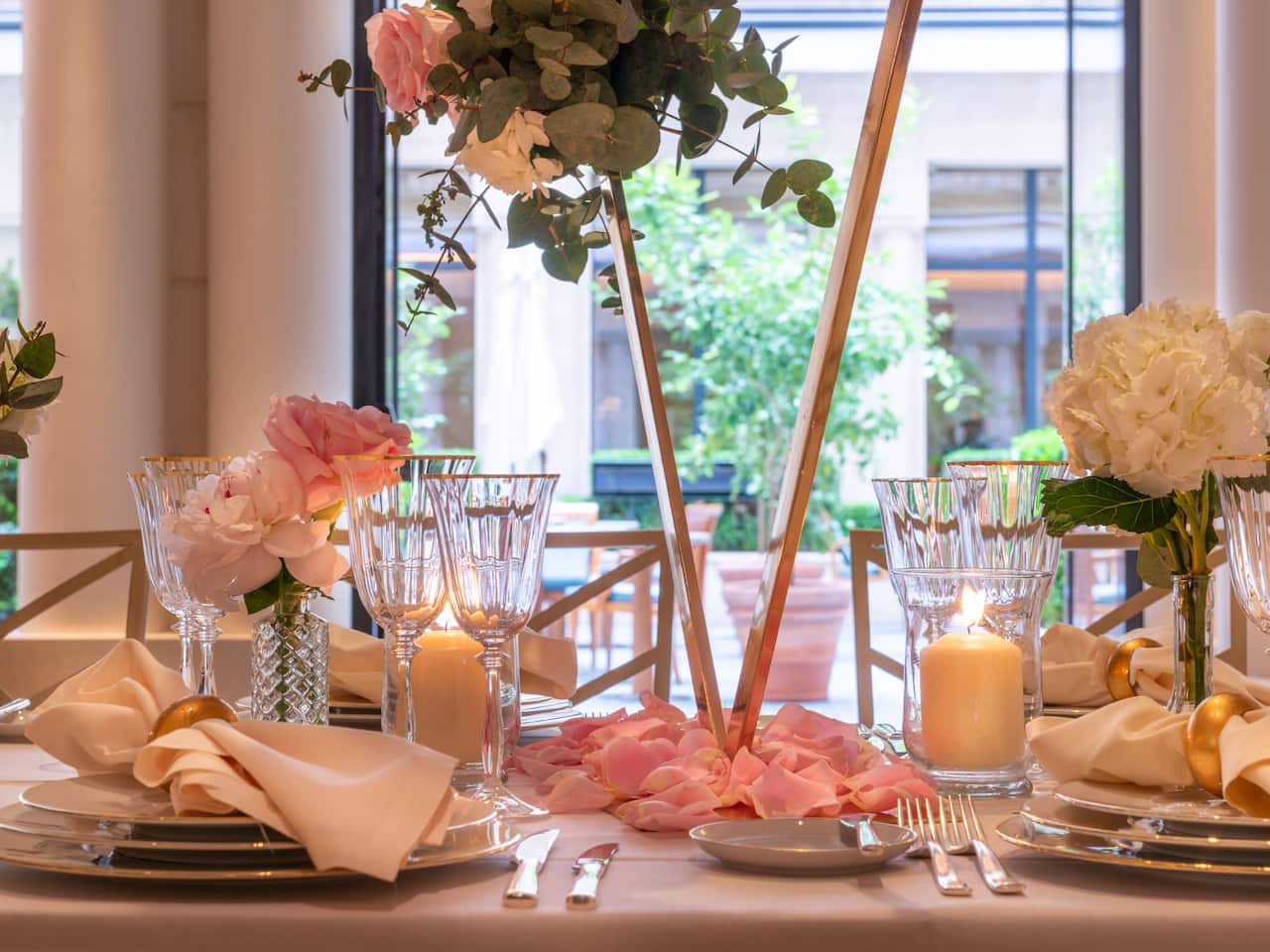 Table de mariage à l'Hôtel Park Hyatt Paris-Vendôme