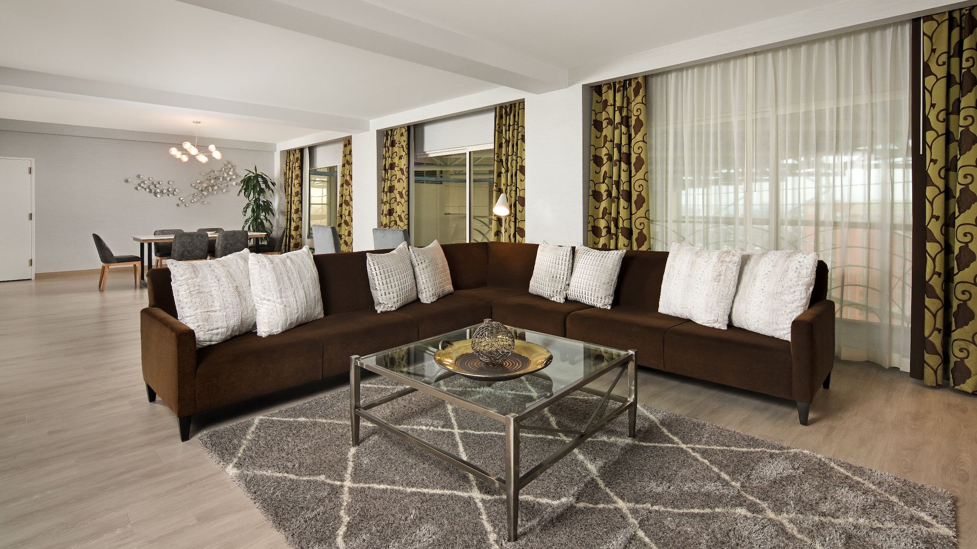Hyatt Regency Orange County Chairman Suite Living Room Couch