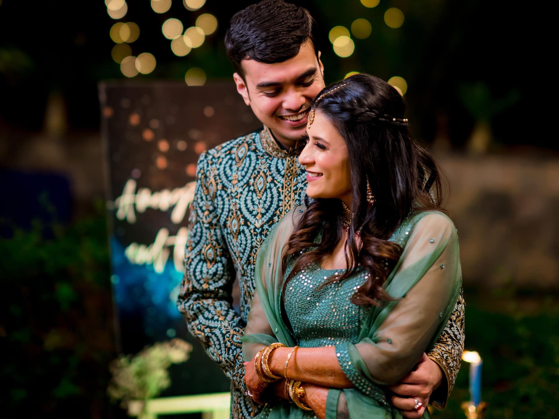 Hyatt Regency Ahmedabad Indian Wedding Dance Couple Smiling