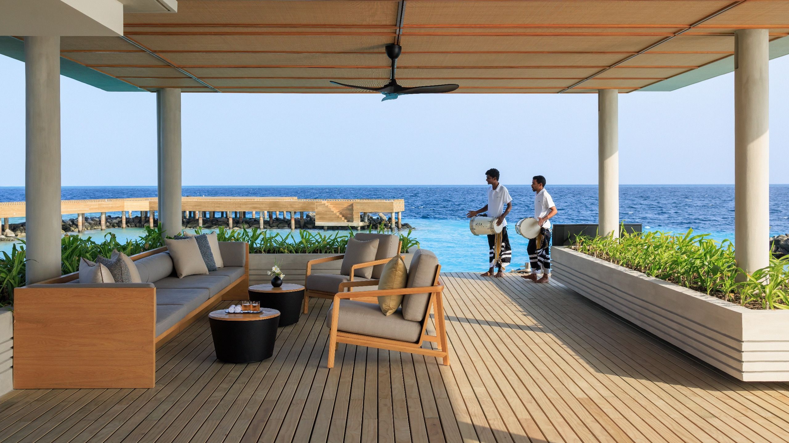 Alila Kothaifaru Maldives Jetty Arrival Welcome
