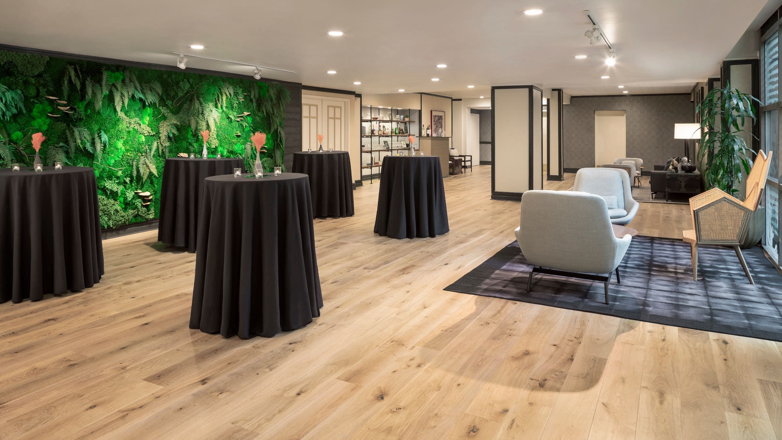 Hotel Kabuki Garden Level Foyer Tables Seating