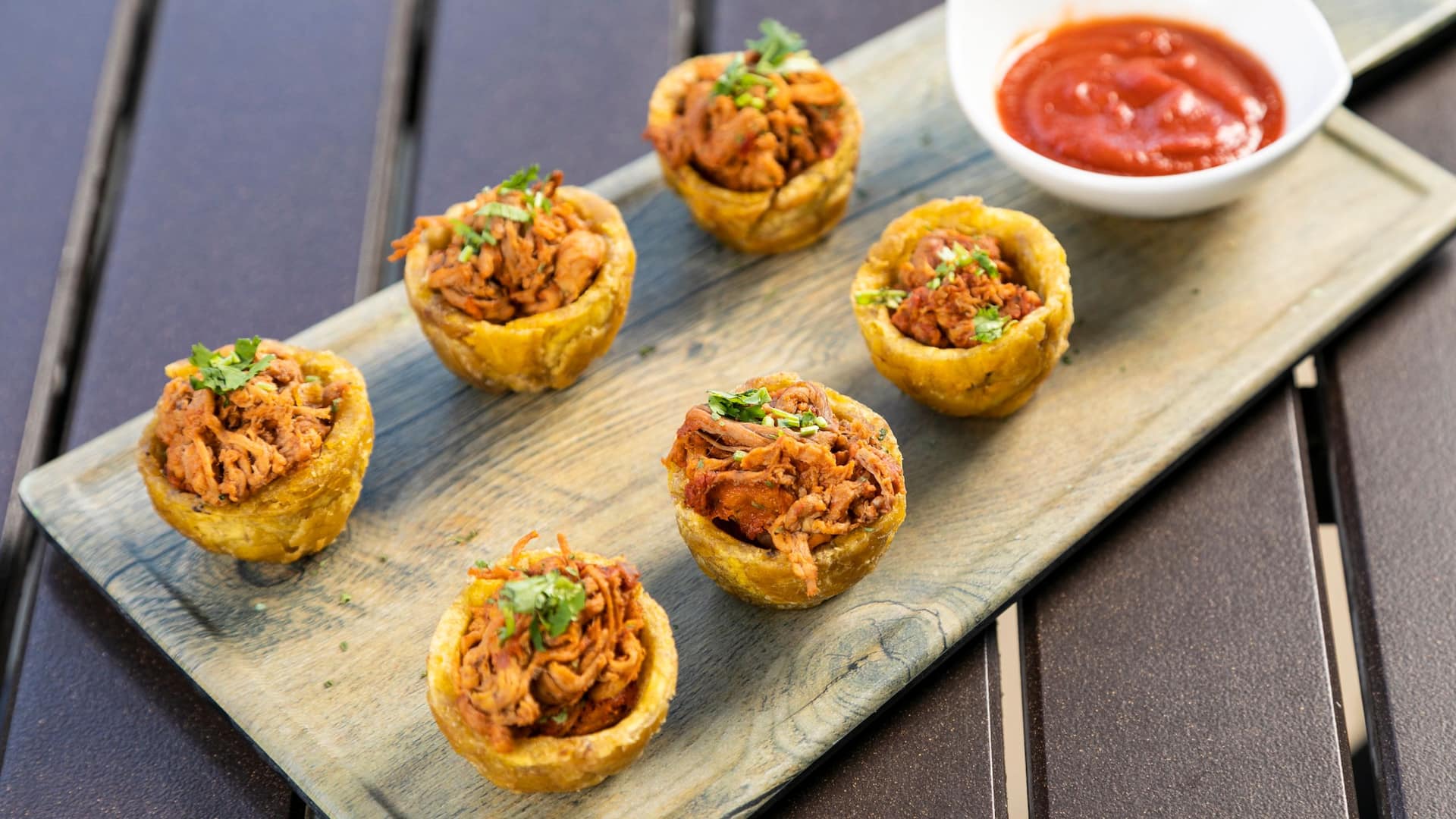 3 of 3 Hyatt Place Bayamón Dining Mini Mofongos Sauce