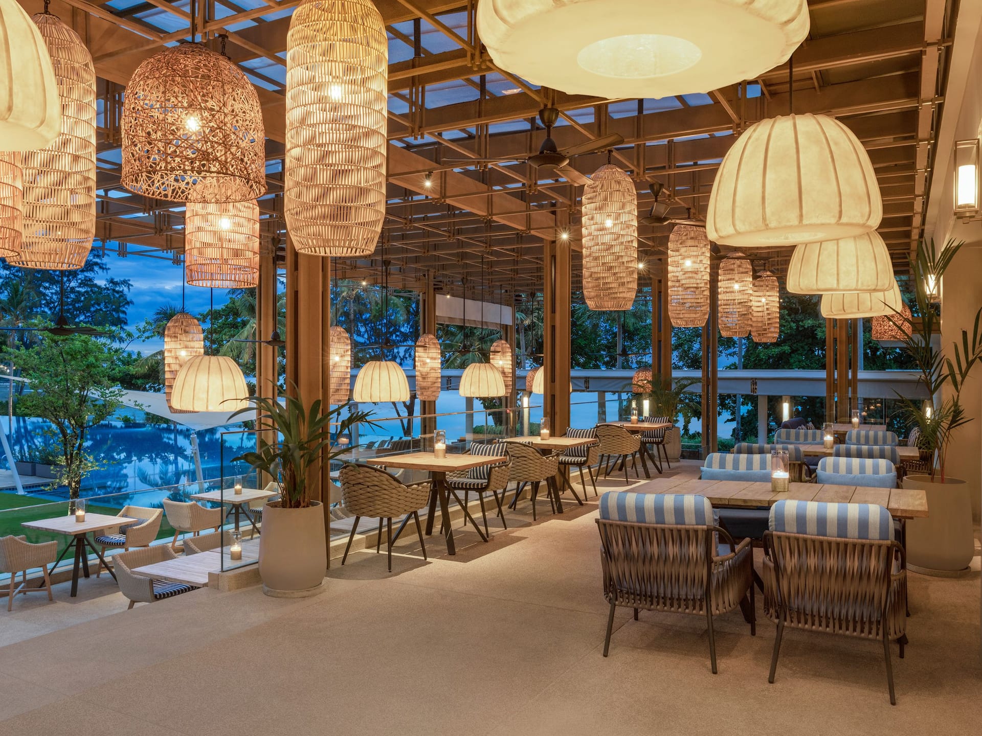 Hyatt Regency Phuket Resort Pool House Kitchen Twilight