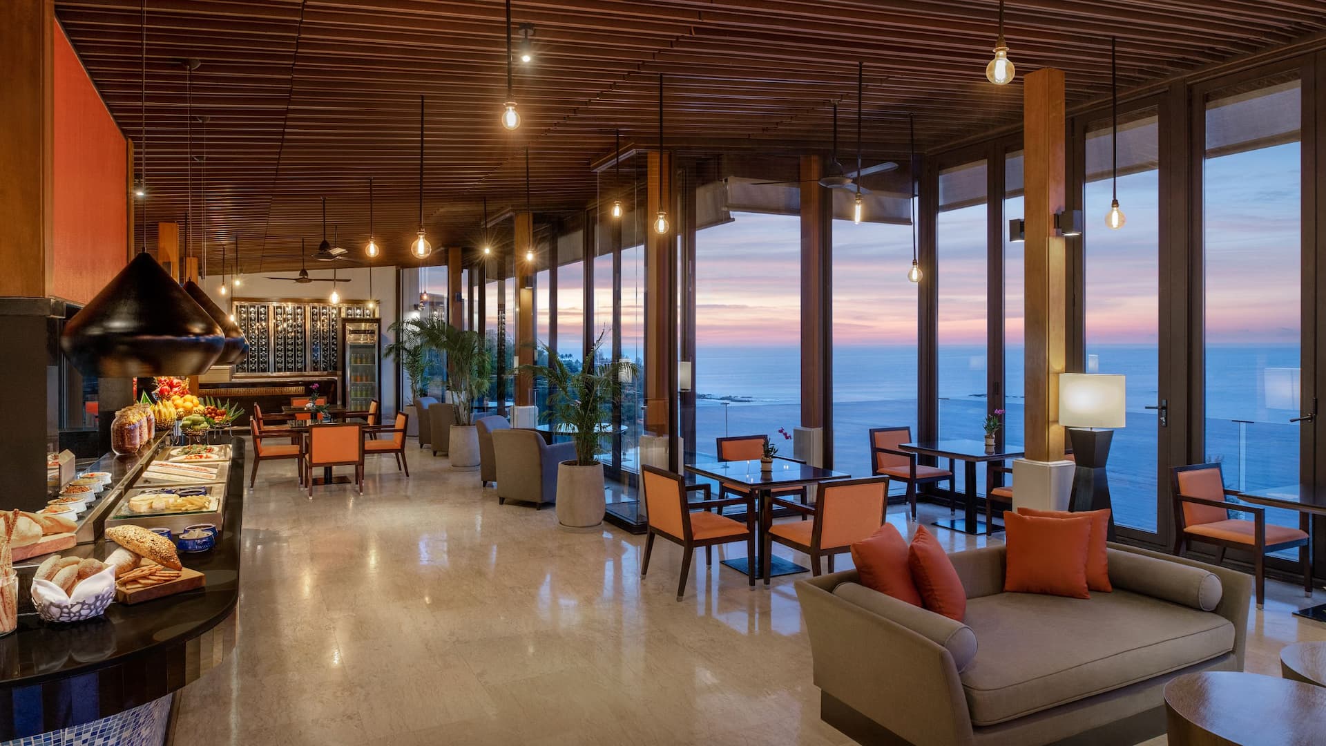 Hyatt Regency Phuket Resort Regency Club Dining Area Twilight View