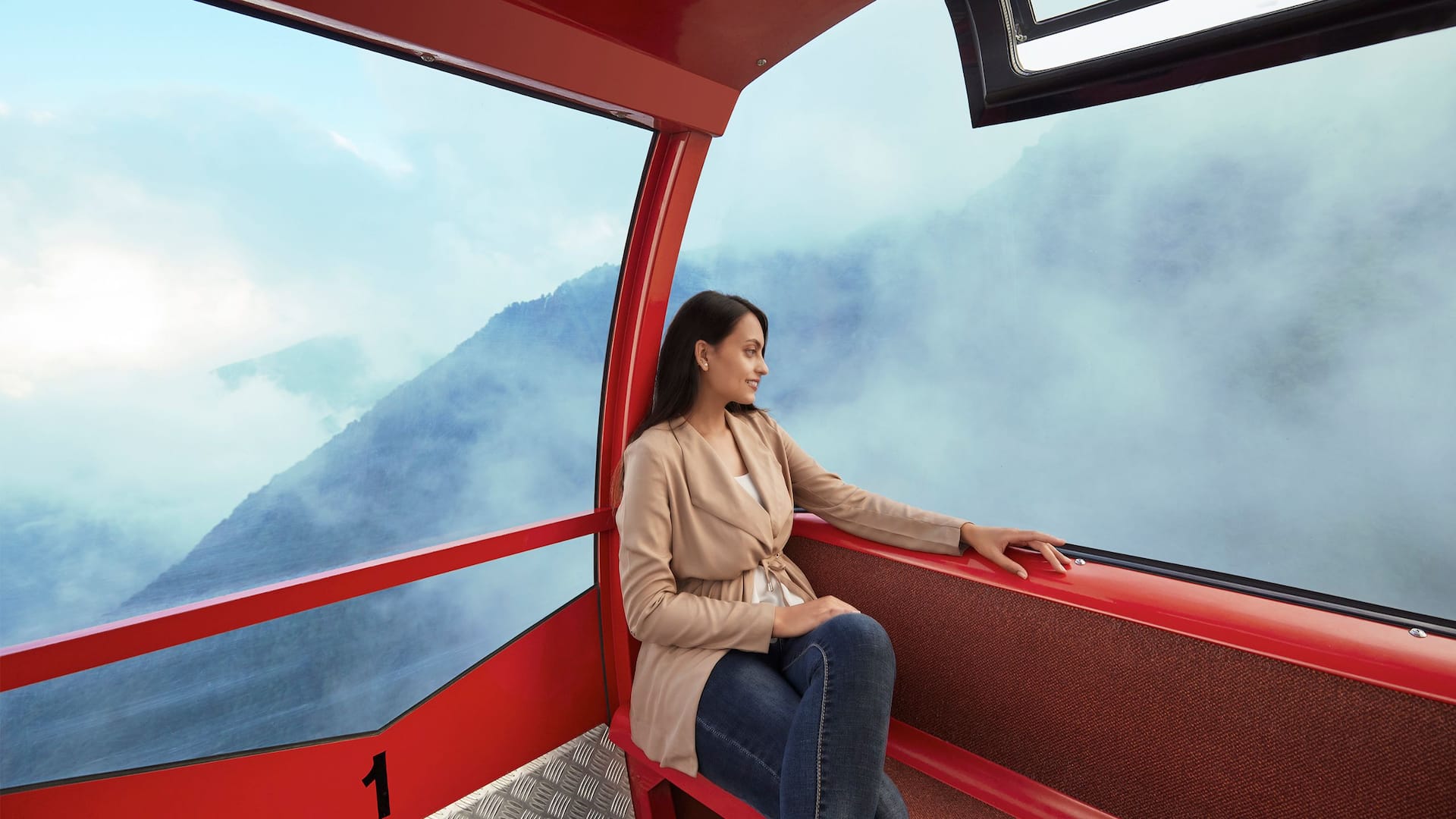 Hyatt Regency Kathmandu Cablecar Window Woman View