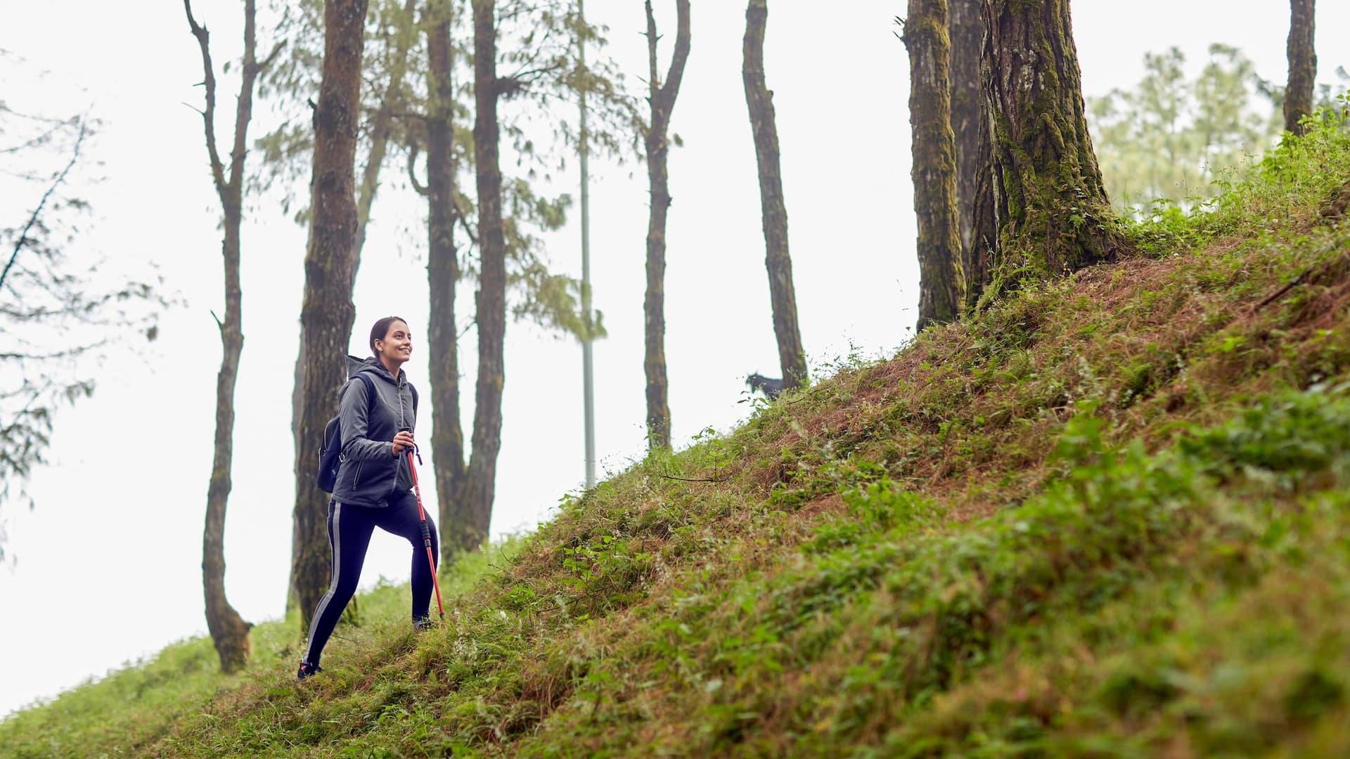 Hyatt Regency Kathmandu Woman Hiking On Trail
