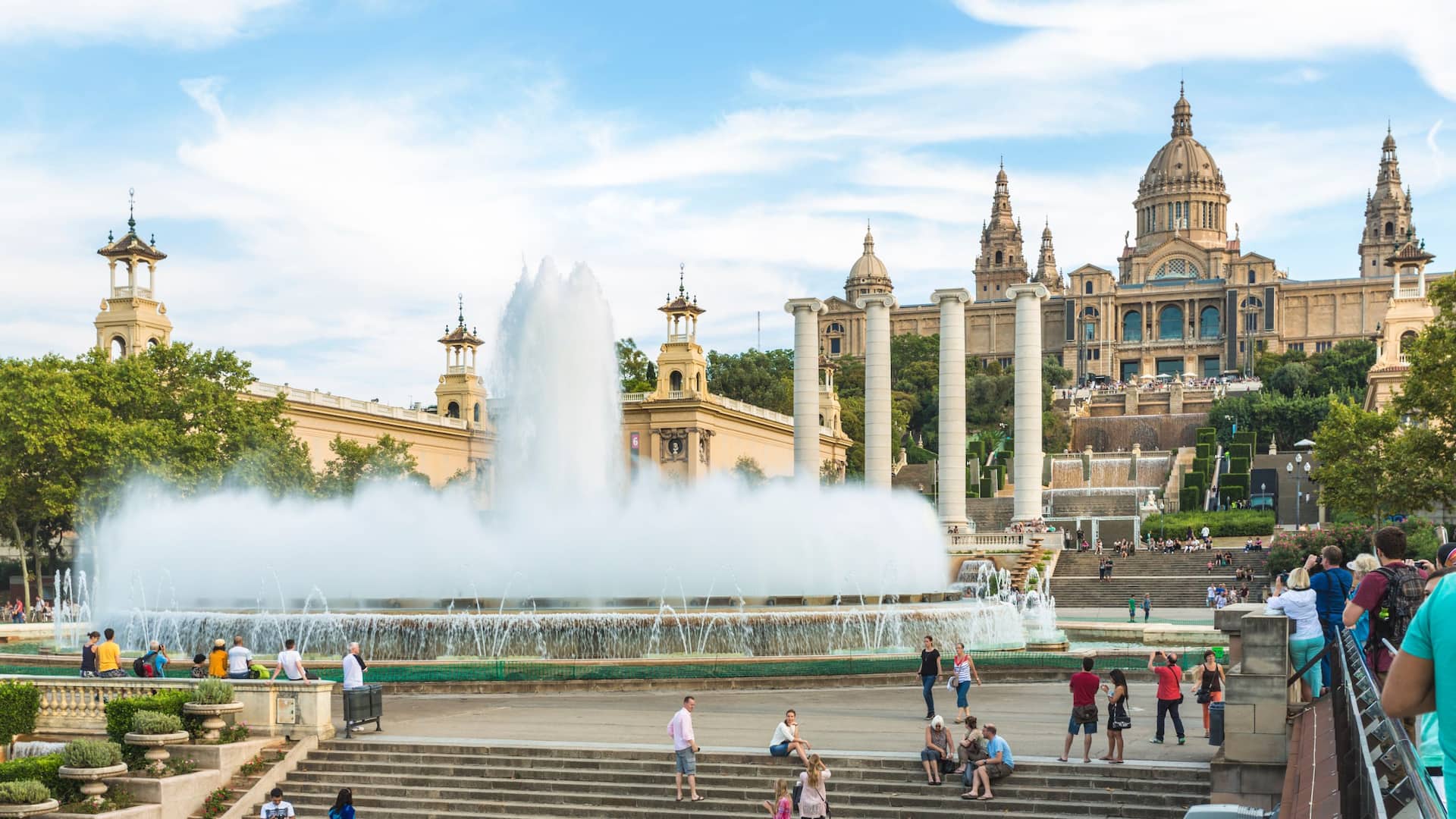 Hyatt Regency Barcelona Tower Destination Montjuic Fountains