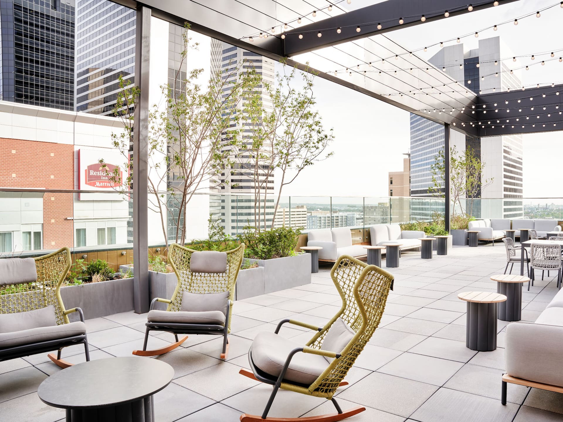 Hyatt Centric Downtown Denver Rooftop Terrace Sitting Area