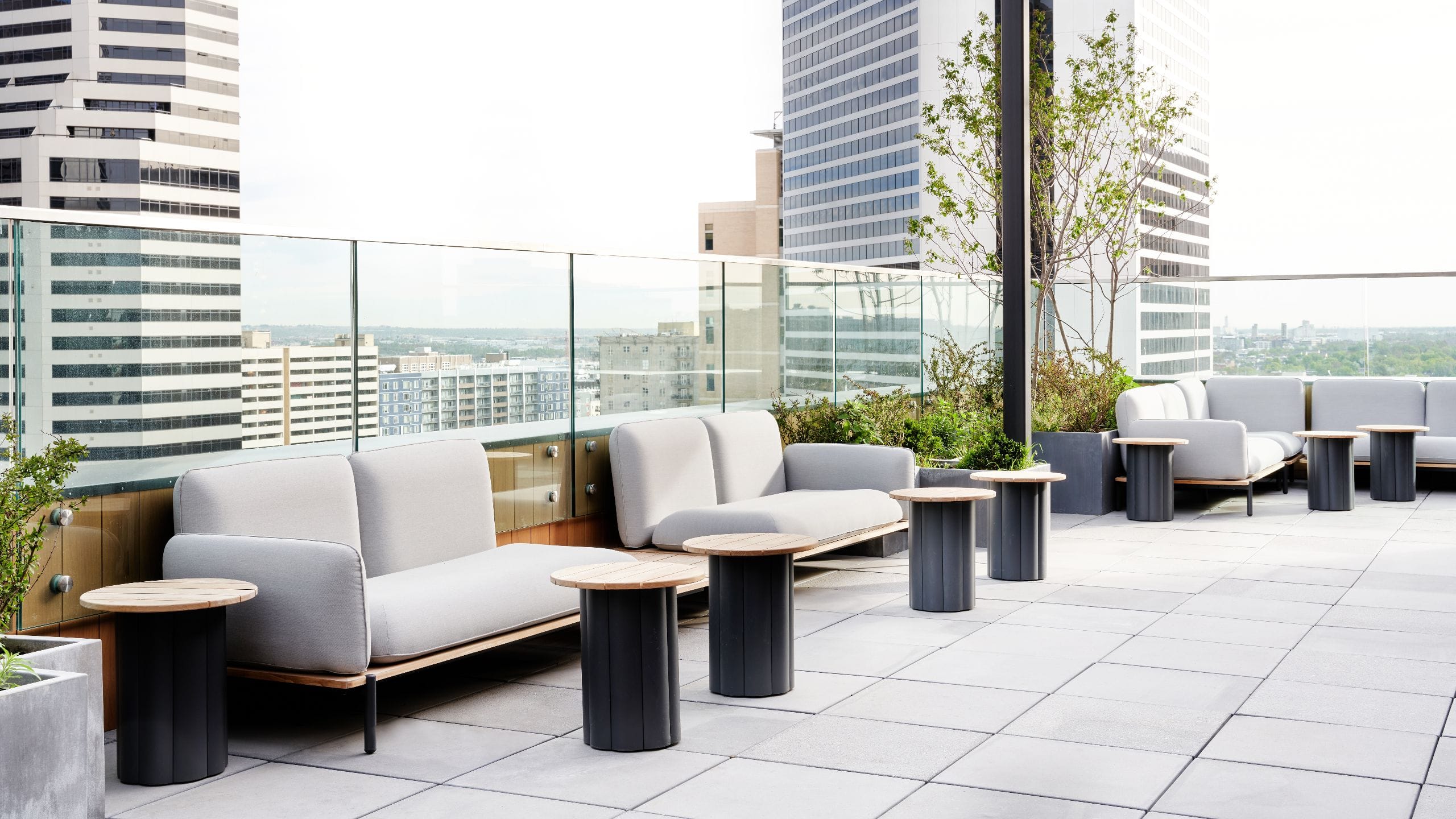 Hyatt Centric Downtown Denver Rooftop Terrace Couches