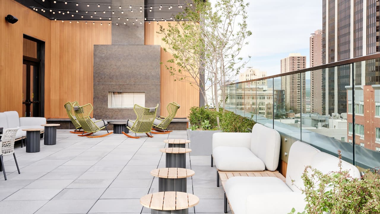 Rooftop Fireplace Seating