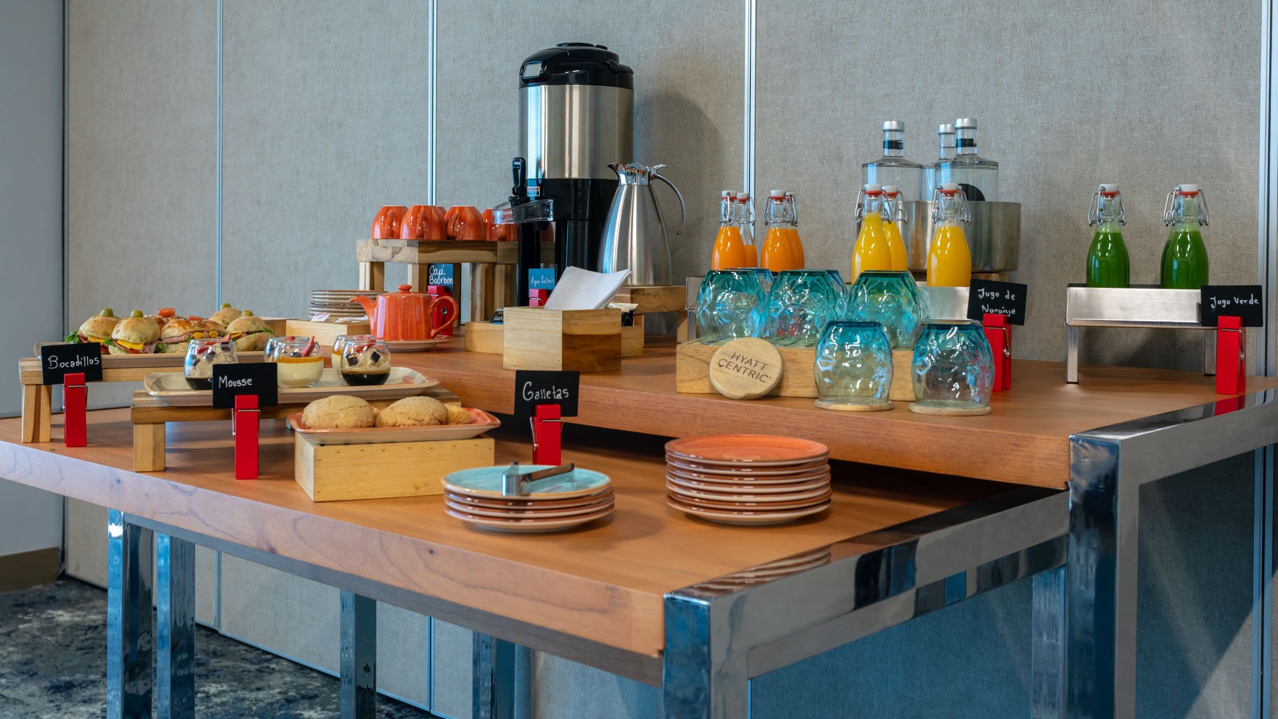 Hyatt Centric San Salvador Event Food Spread