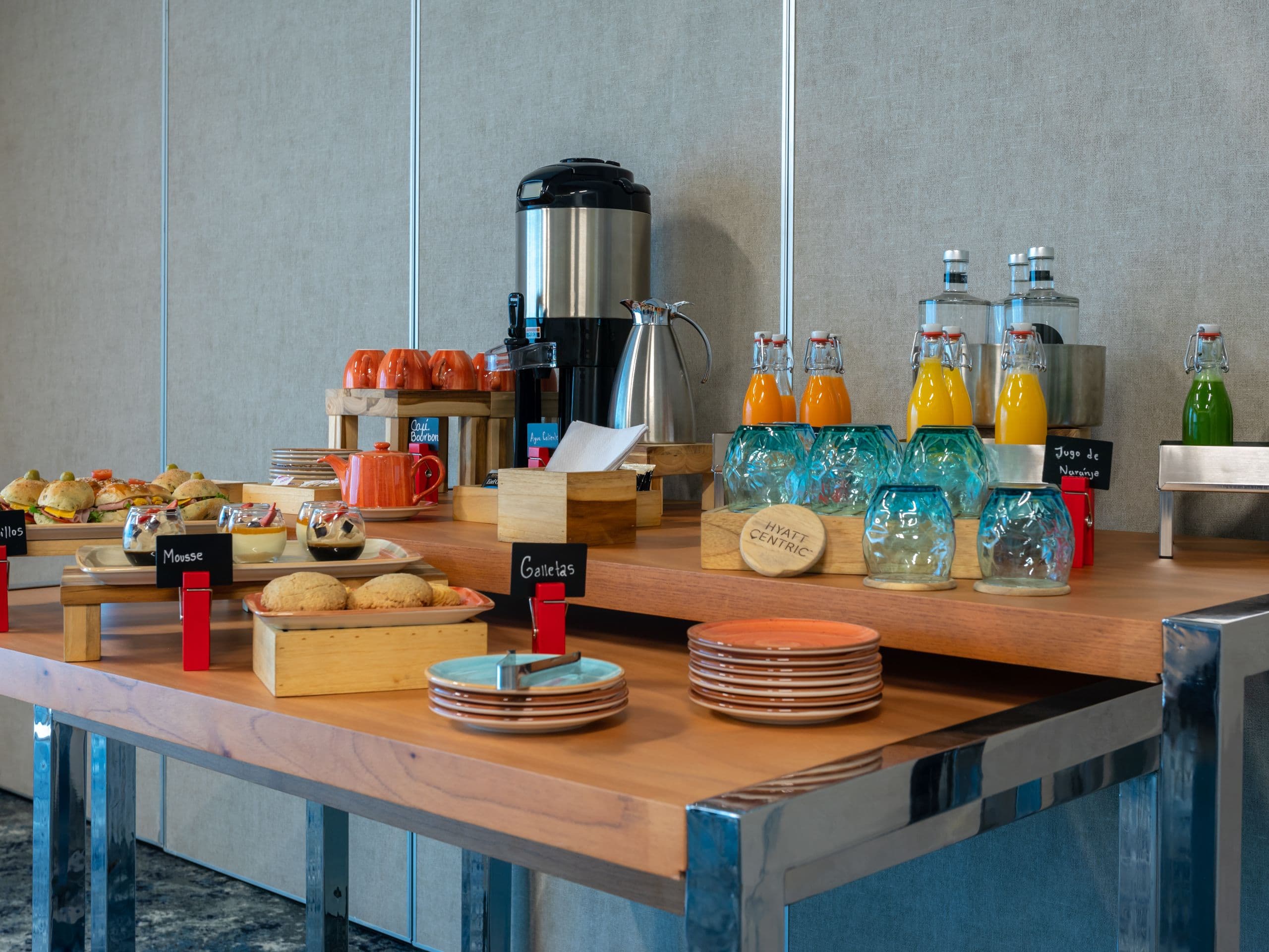 Hyatt Centric San Salvador Event Food Spread