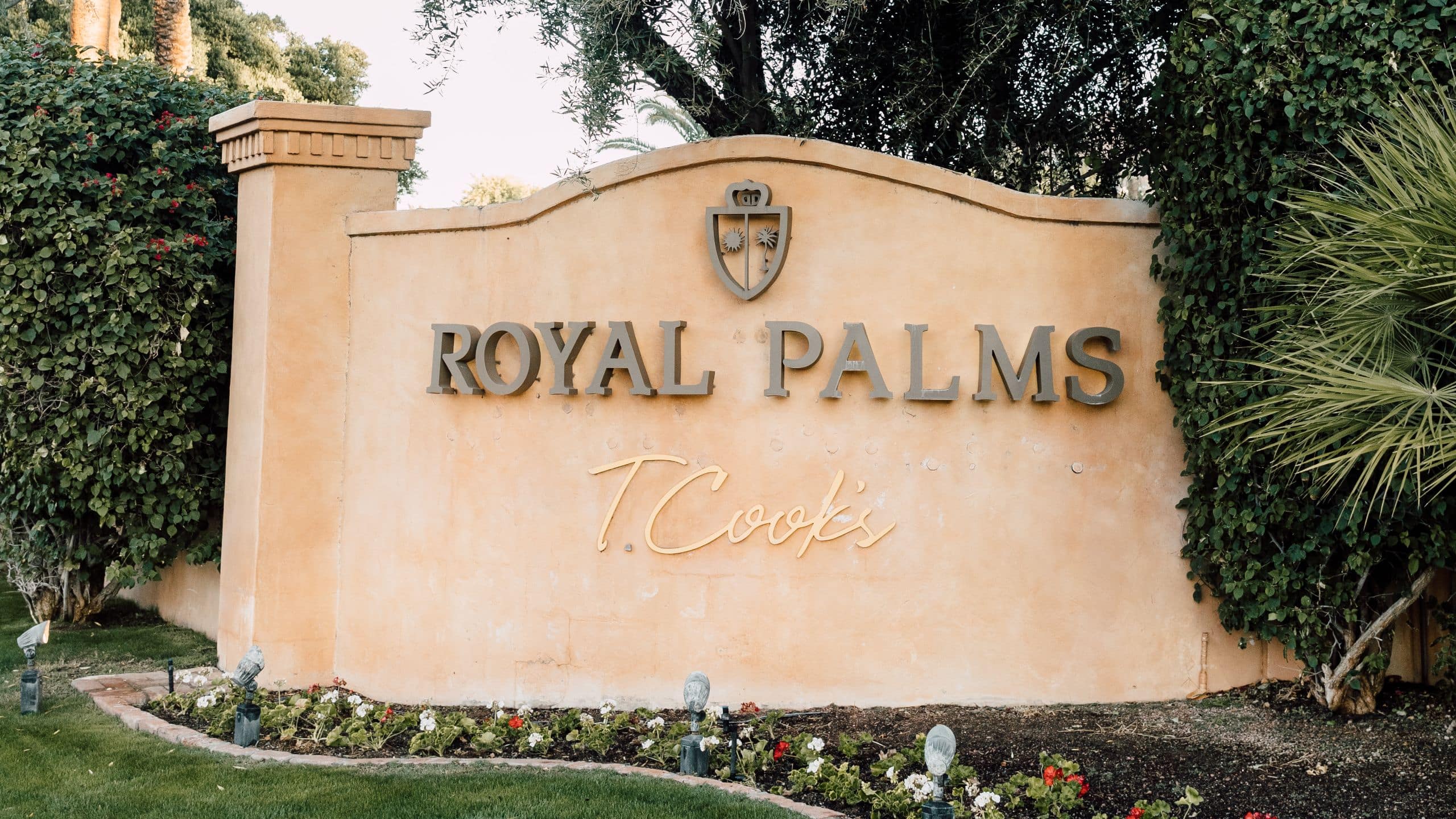 Royal Palms Resort and Spa Entrance Sign