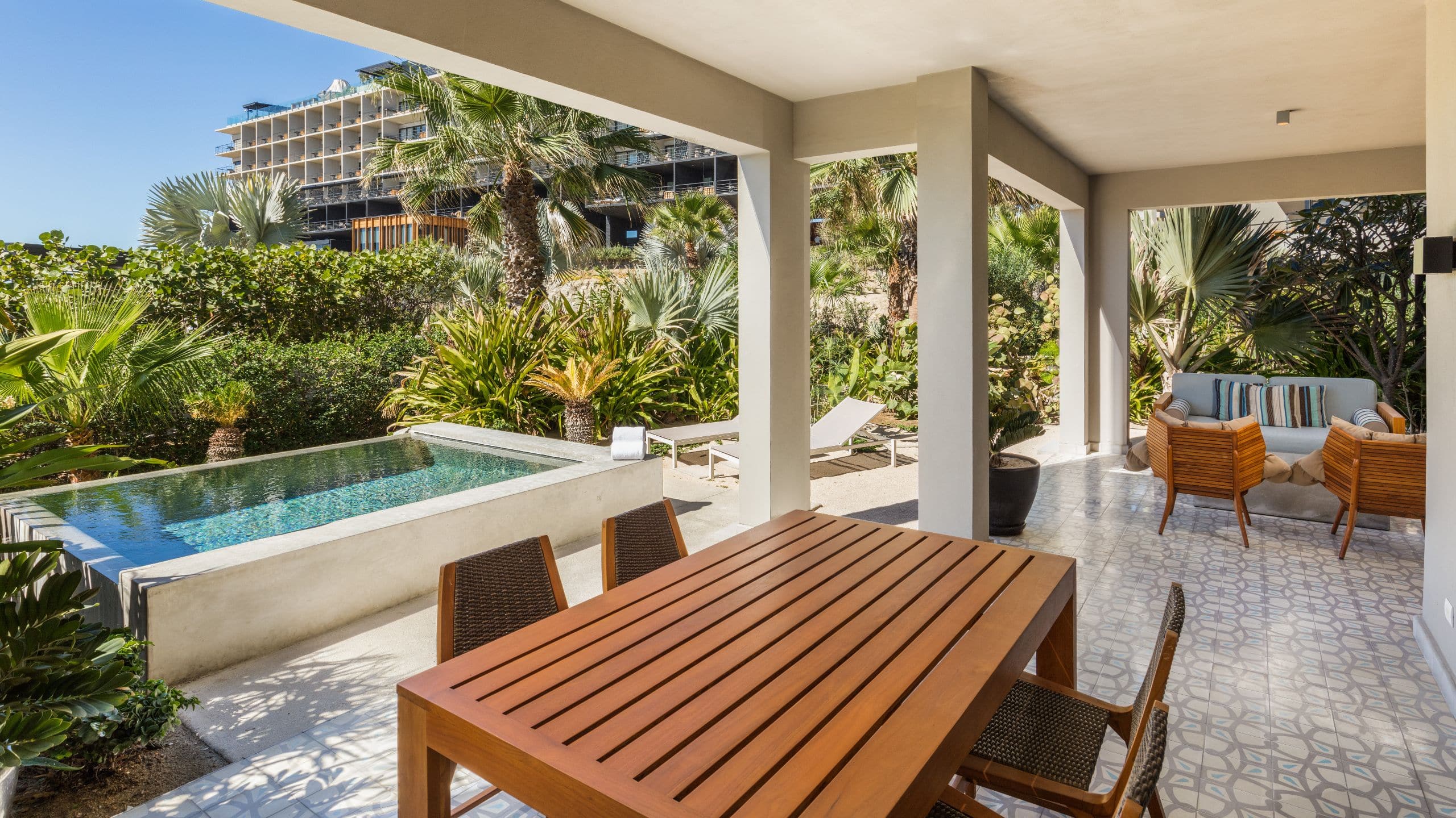 The Cape, a Thompson Hotel One Bedroom Villa Plunge Pool Garden View Terrace