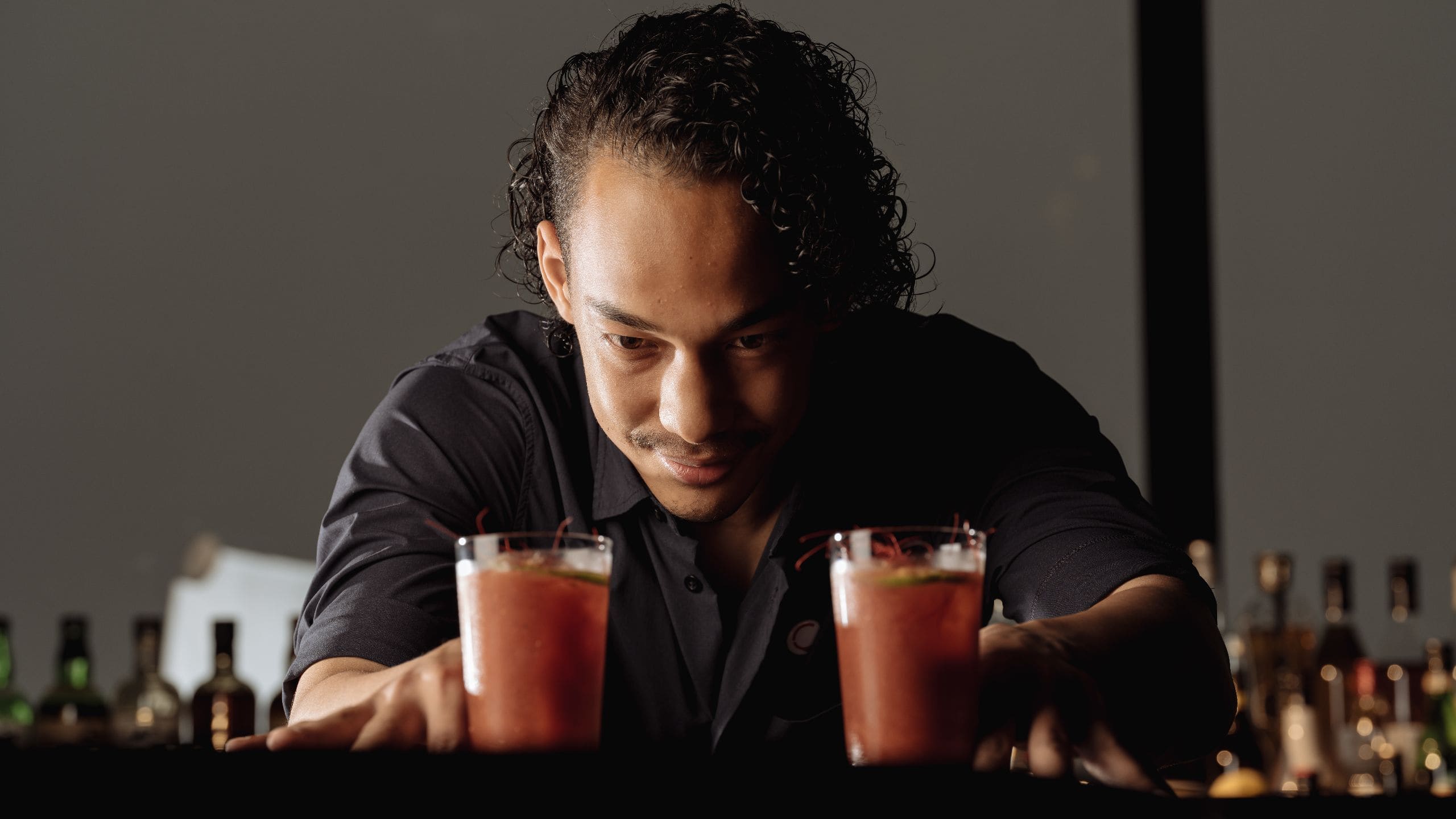 Hyatt Centric Kanazawa Roofterrace Bar Blooby Mary Bartender