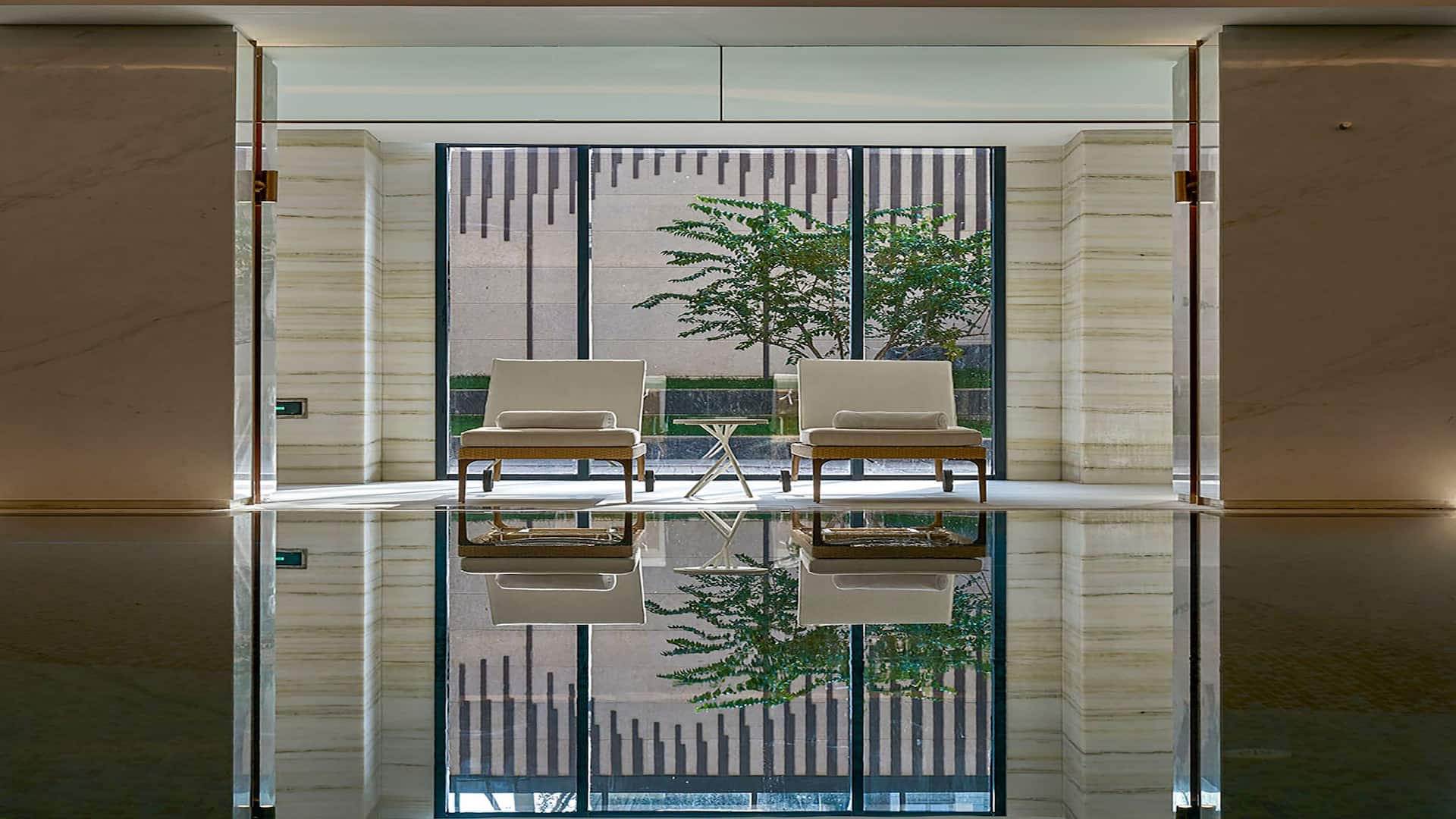Hyatt Regency Beijing Shiyuan Fitness Center Pool Side Lounge Chairs