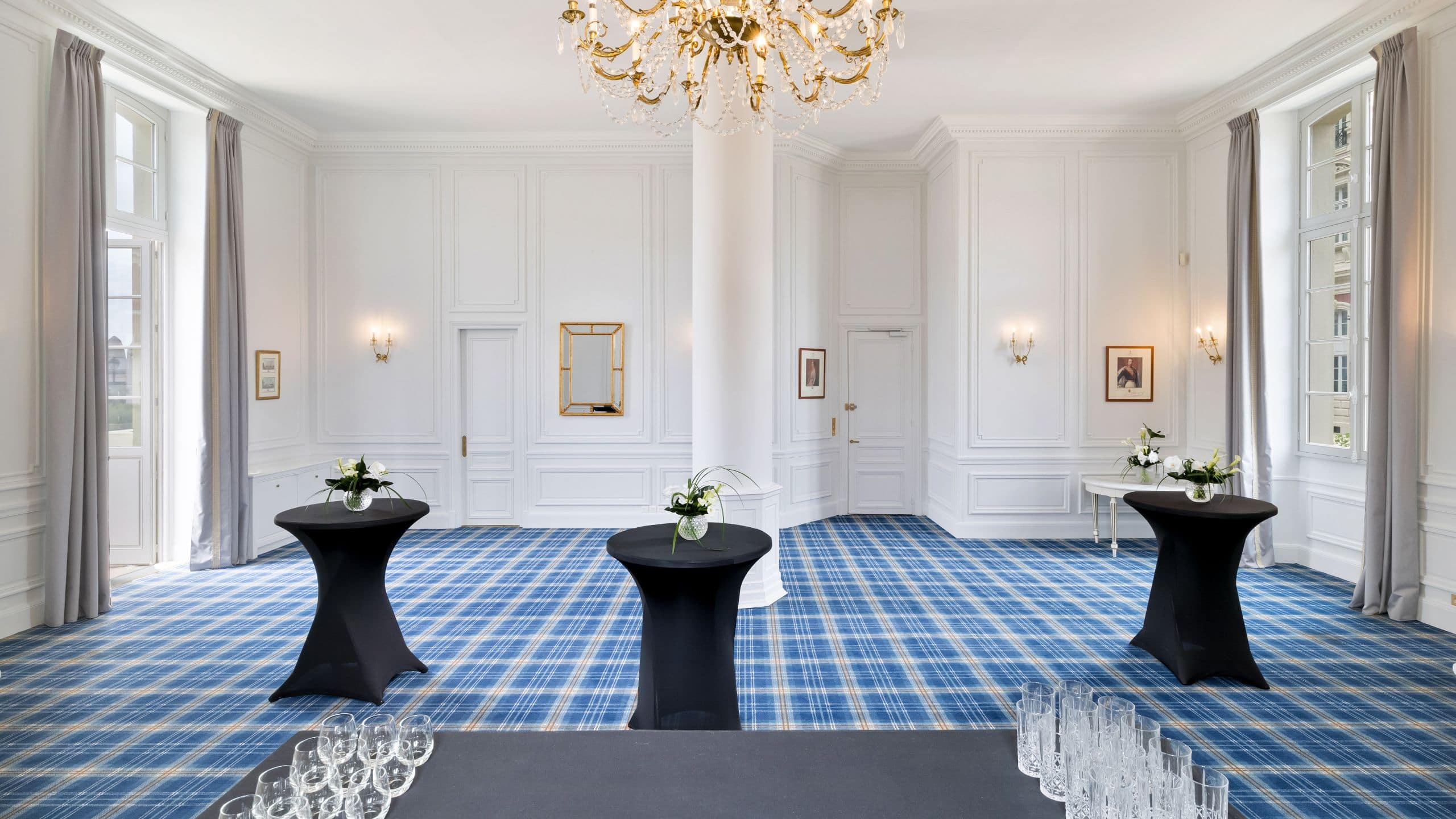 4 of 5 Hôtel du Palais Biarritz Edouart Vii Meeting Room Tables Drinking Glasses