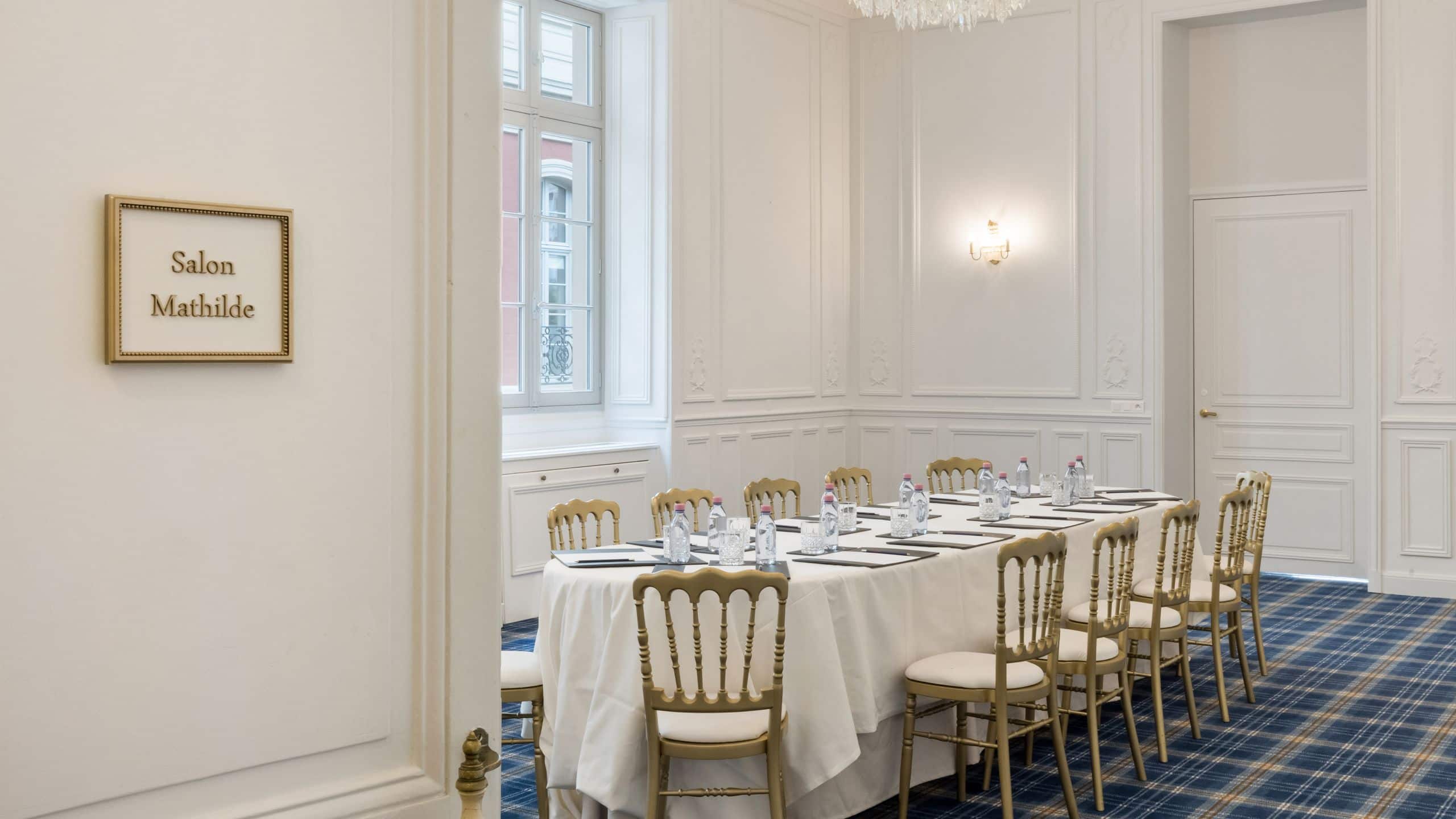 4 of 4 Hôtel du Palais Biarritz Mathilde Meeting Room Entrance Chandelier