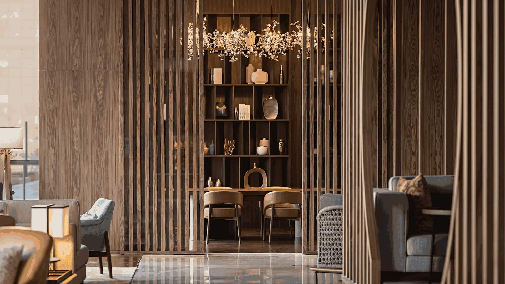 Hyatt Regency Beijing Shiyuan Lobby Library Seating