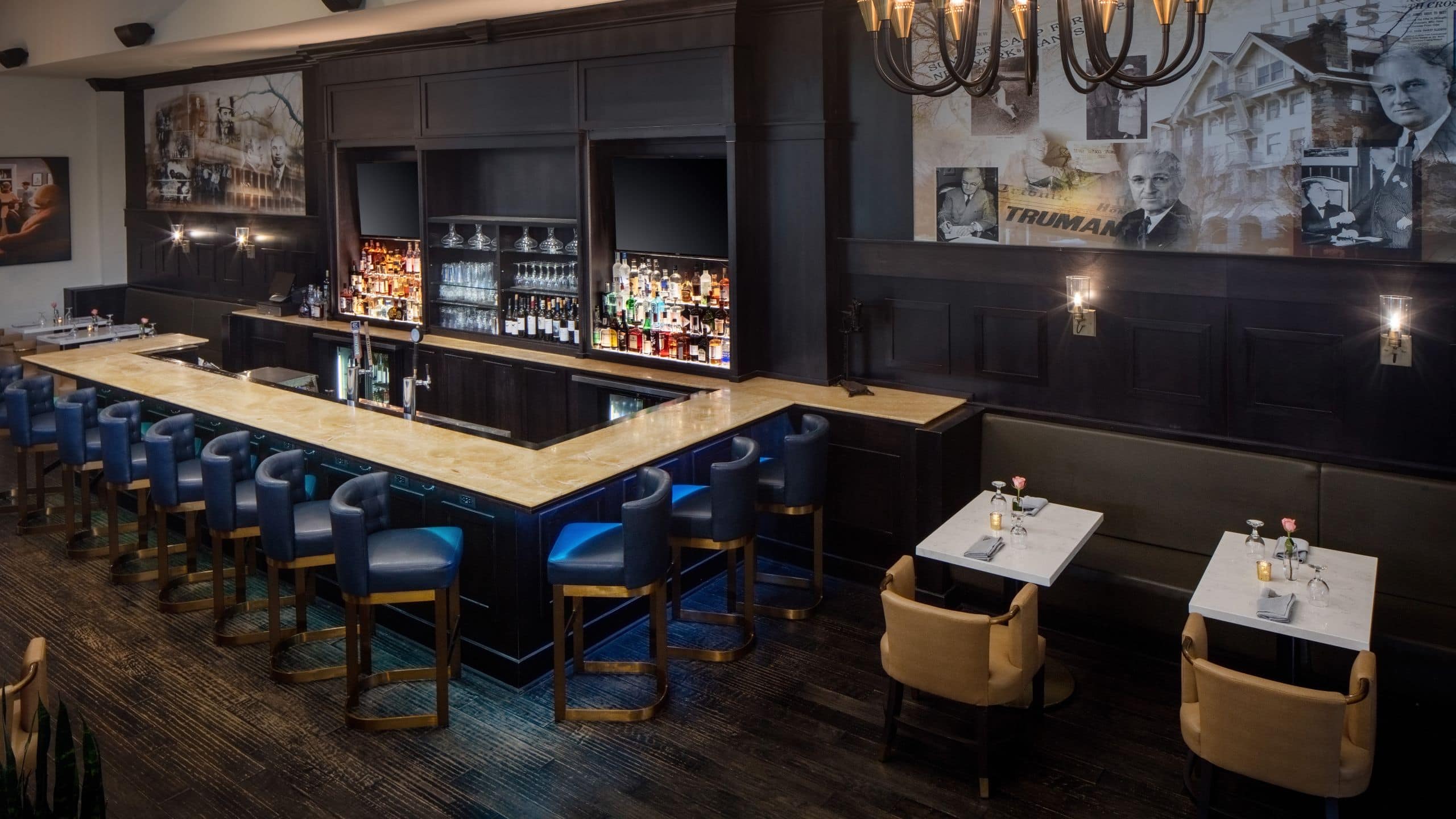 The Elms Hotel & Spa Three Owls Restaurant Bar Seating