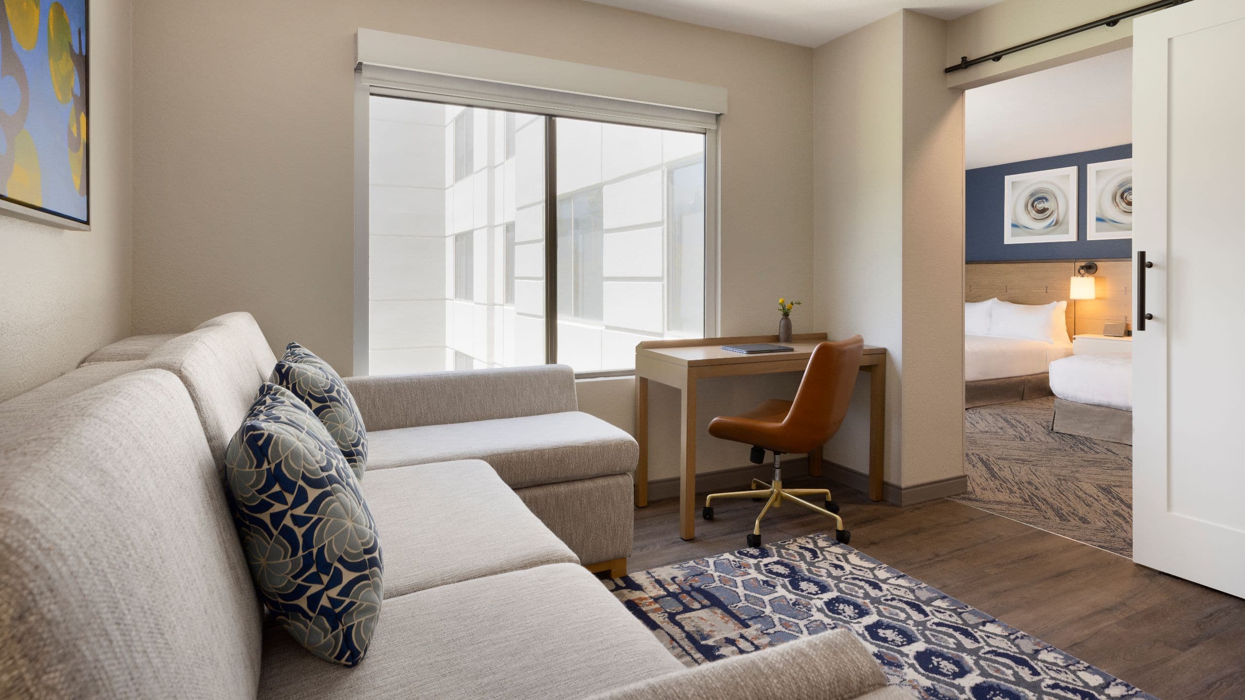 Hyatt Centric Santa Clara Silicon Valley Accessible Two Queen Suite Seating