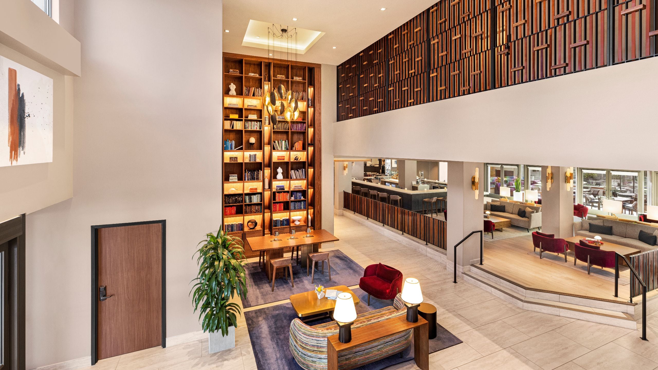 Hyatt Centric Santa Clara Silicon Valley Library Seating Area