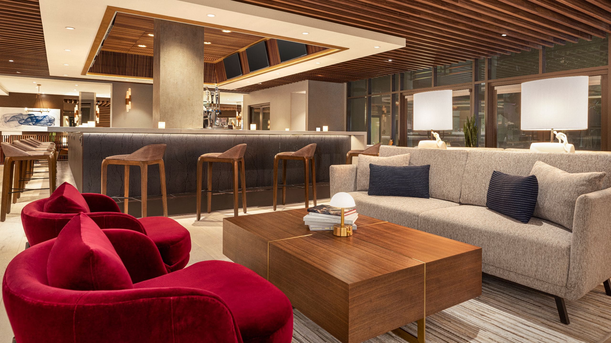 Hyatt Centric Santa Clara Silicon Valley Lounge Bar Seating Area