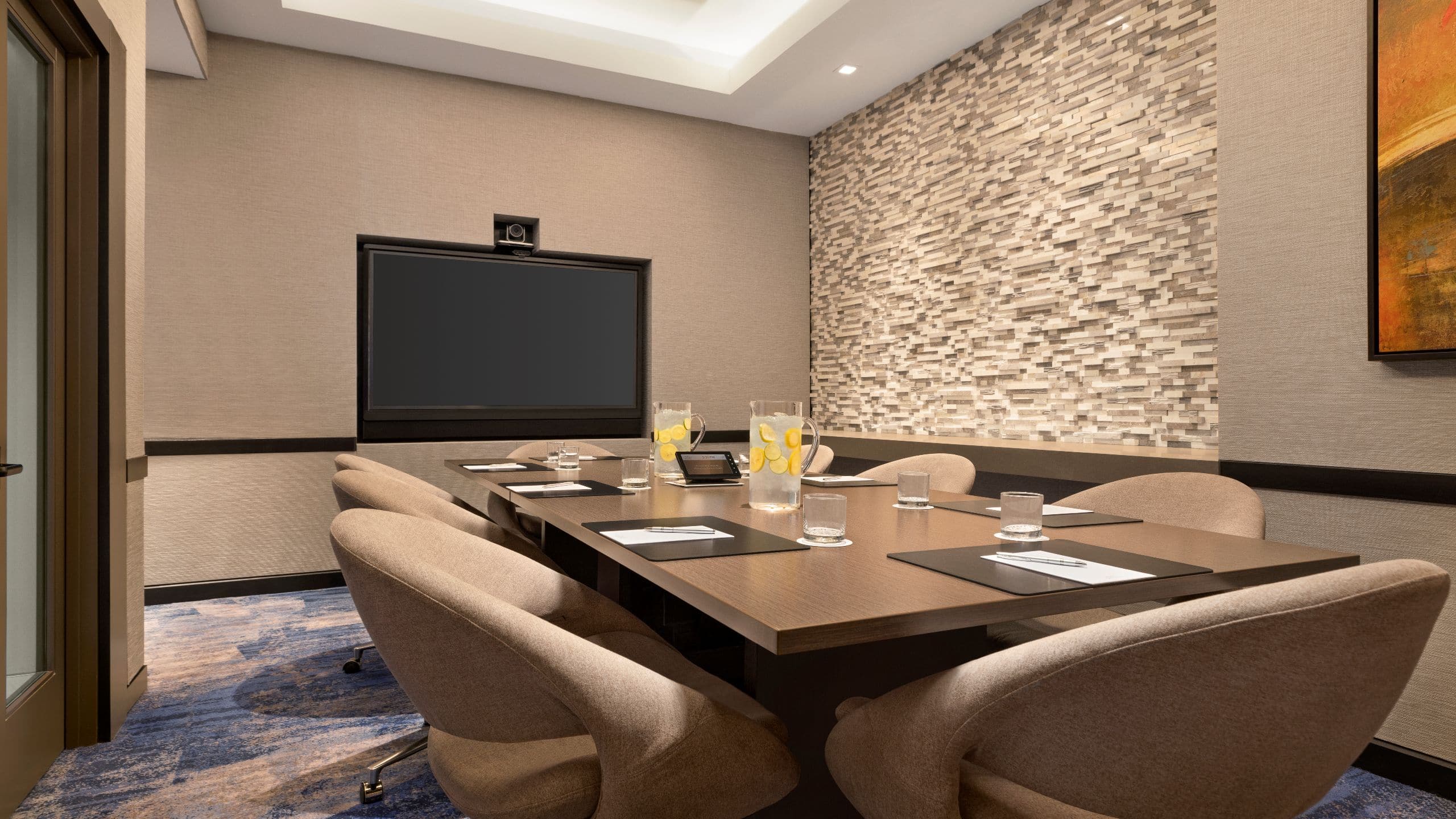 Hyatt Centric Santa Clara Silicon Valley Meeting Room Conference Table Setup