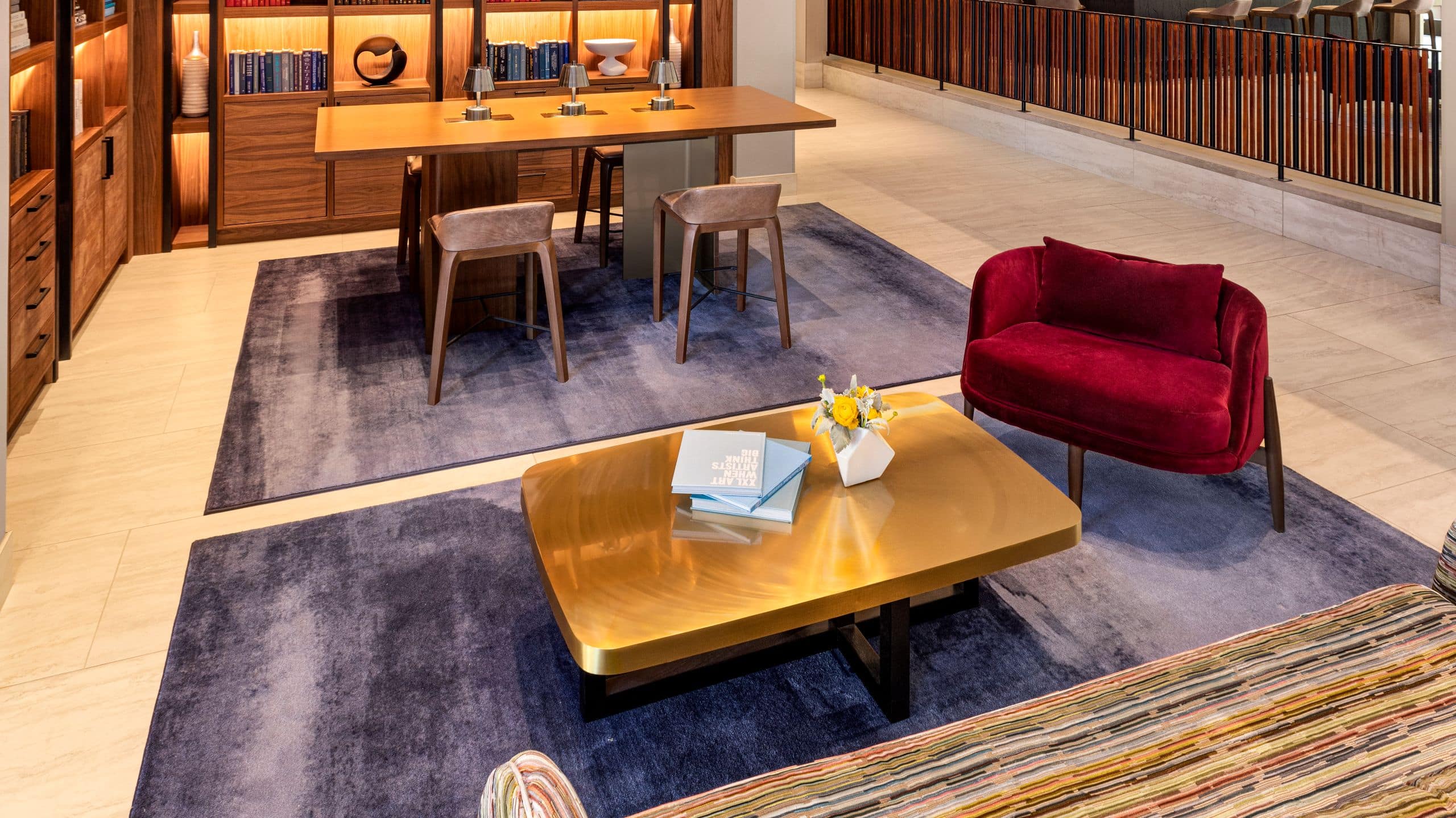 Hyatt Centric Santa Clara Silicon Valley Library Seating Books