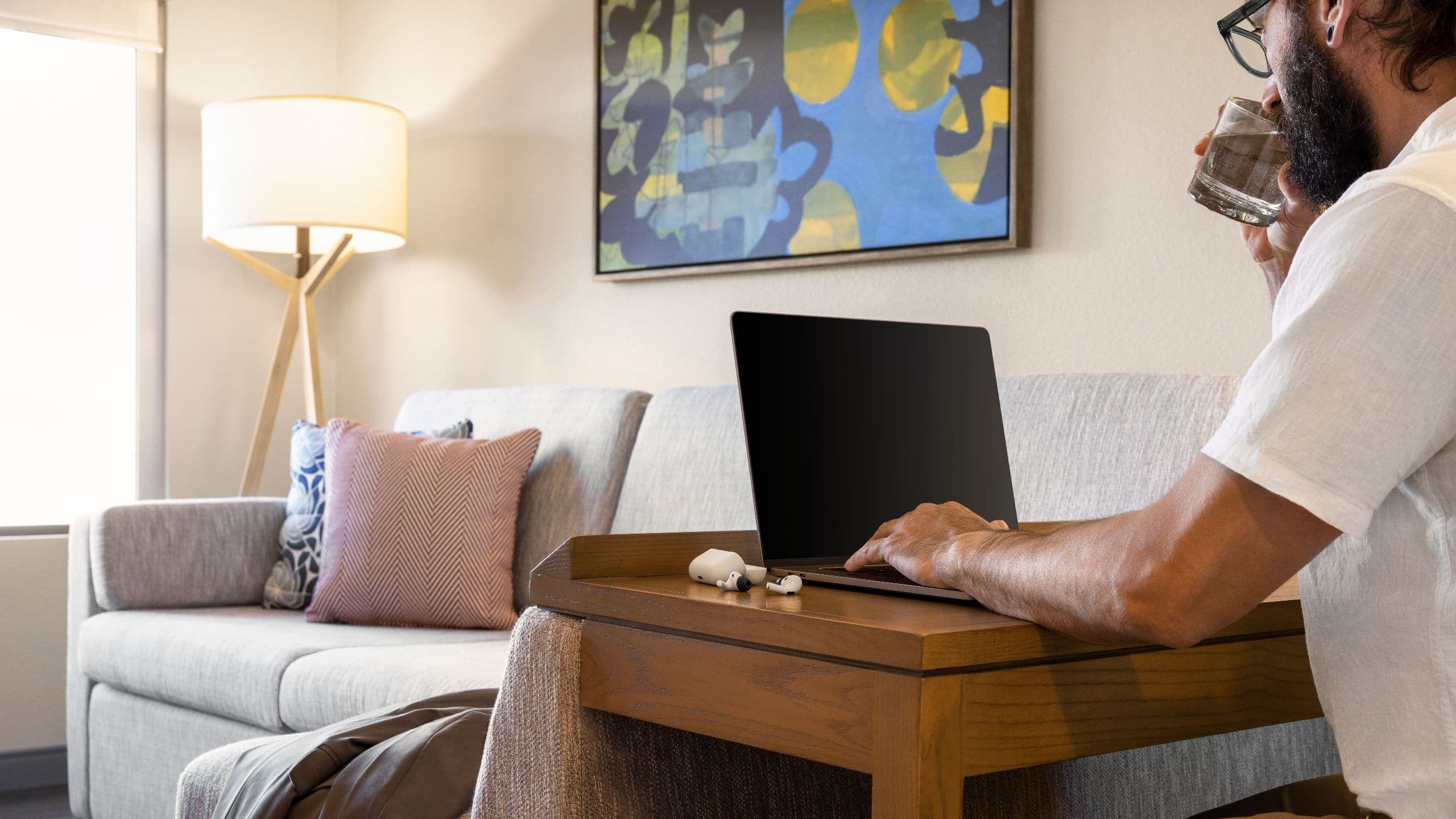 Hyatt Centric Santa Clara Silicon Valley One Bedroom King Suite Desk Area