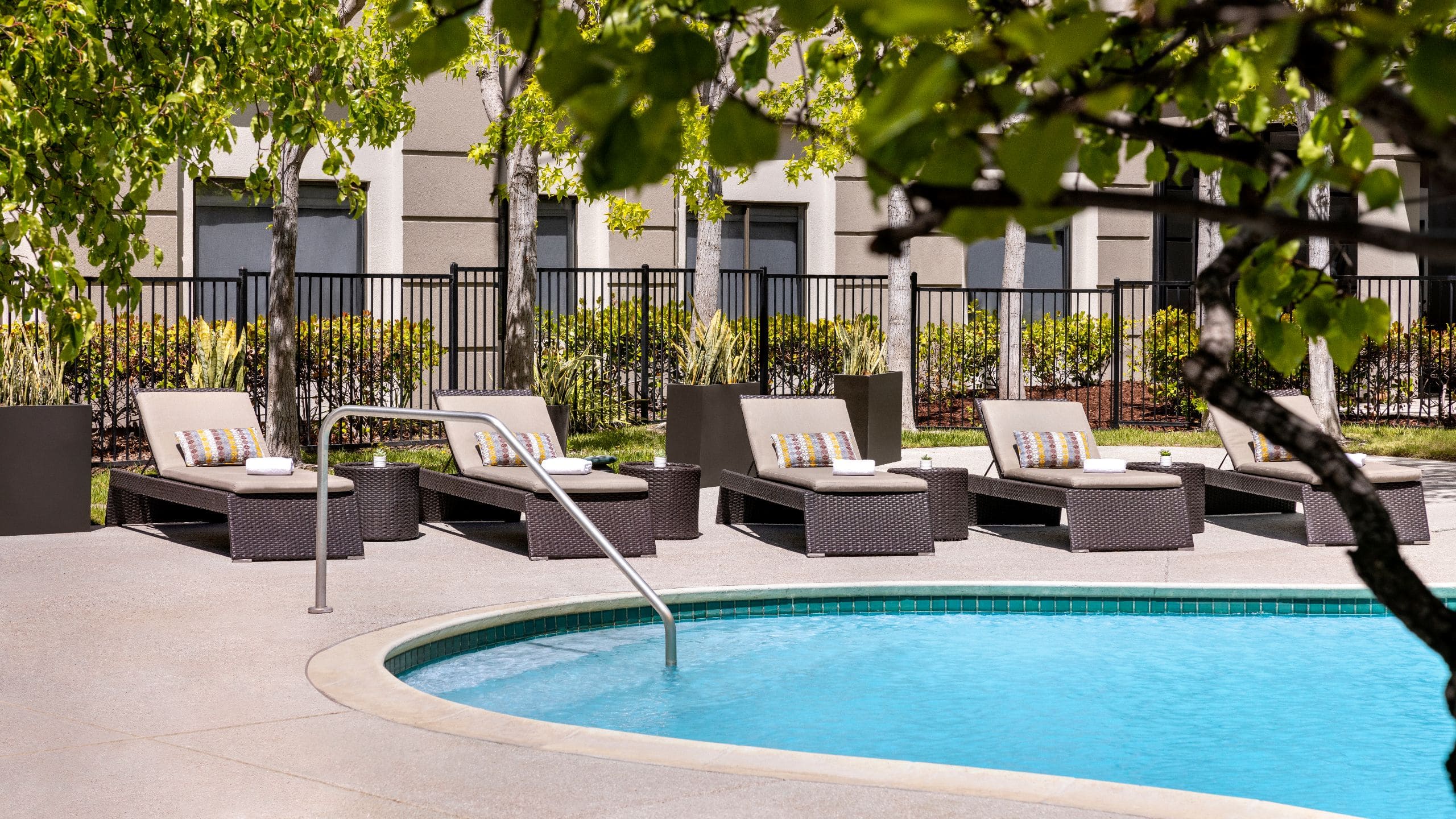 Hyatt Centric Santa Clara Silicon Valley Pool Deck Chairs