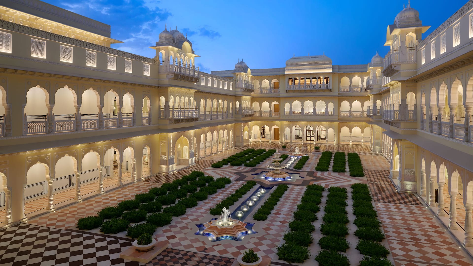 Hyatt Regency Jaipur Mansarovar Central Courtyard