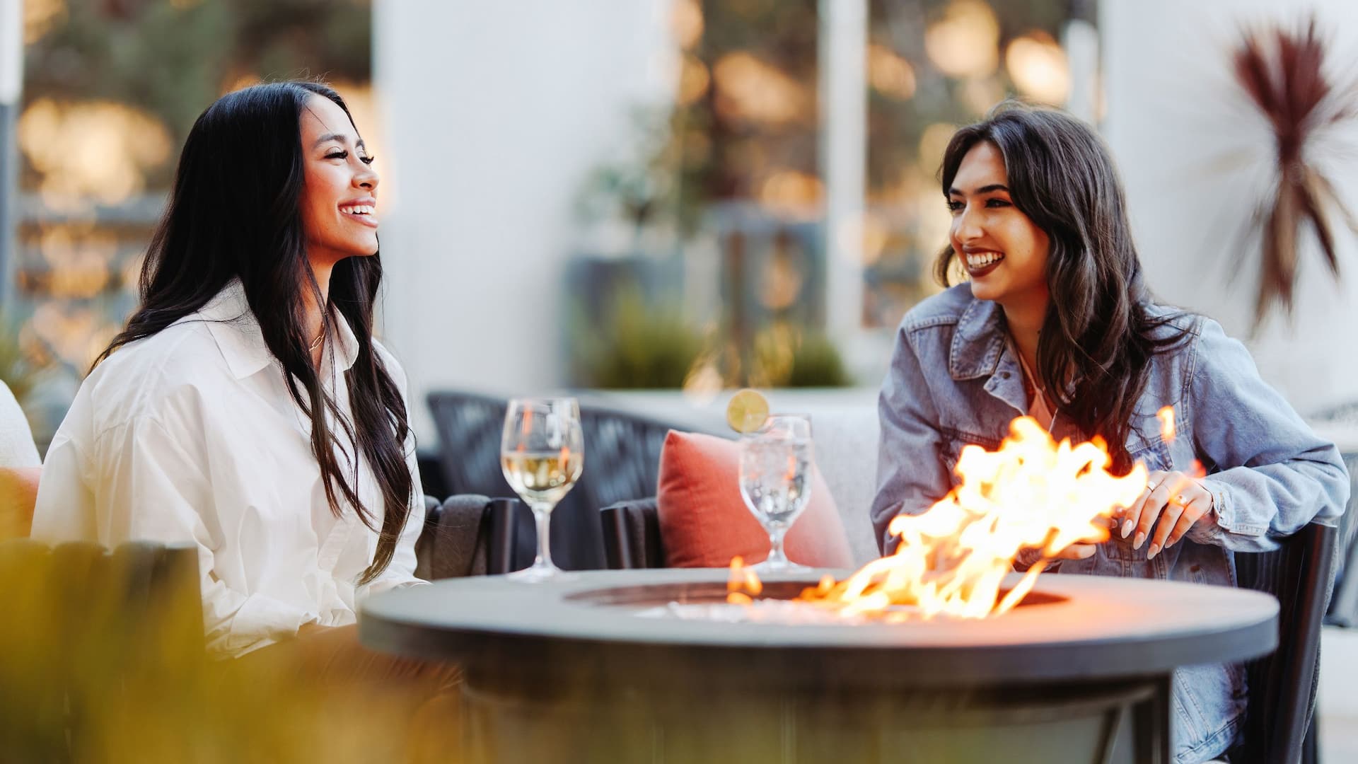 Hyatt Regency JOLLA P0245 Couples Firepit Roasting Marshmallows