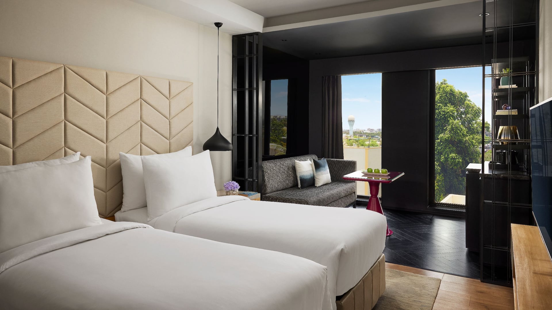 1 of 2 Hyatt Centric Juhu Mumbai Twin Room